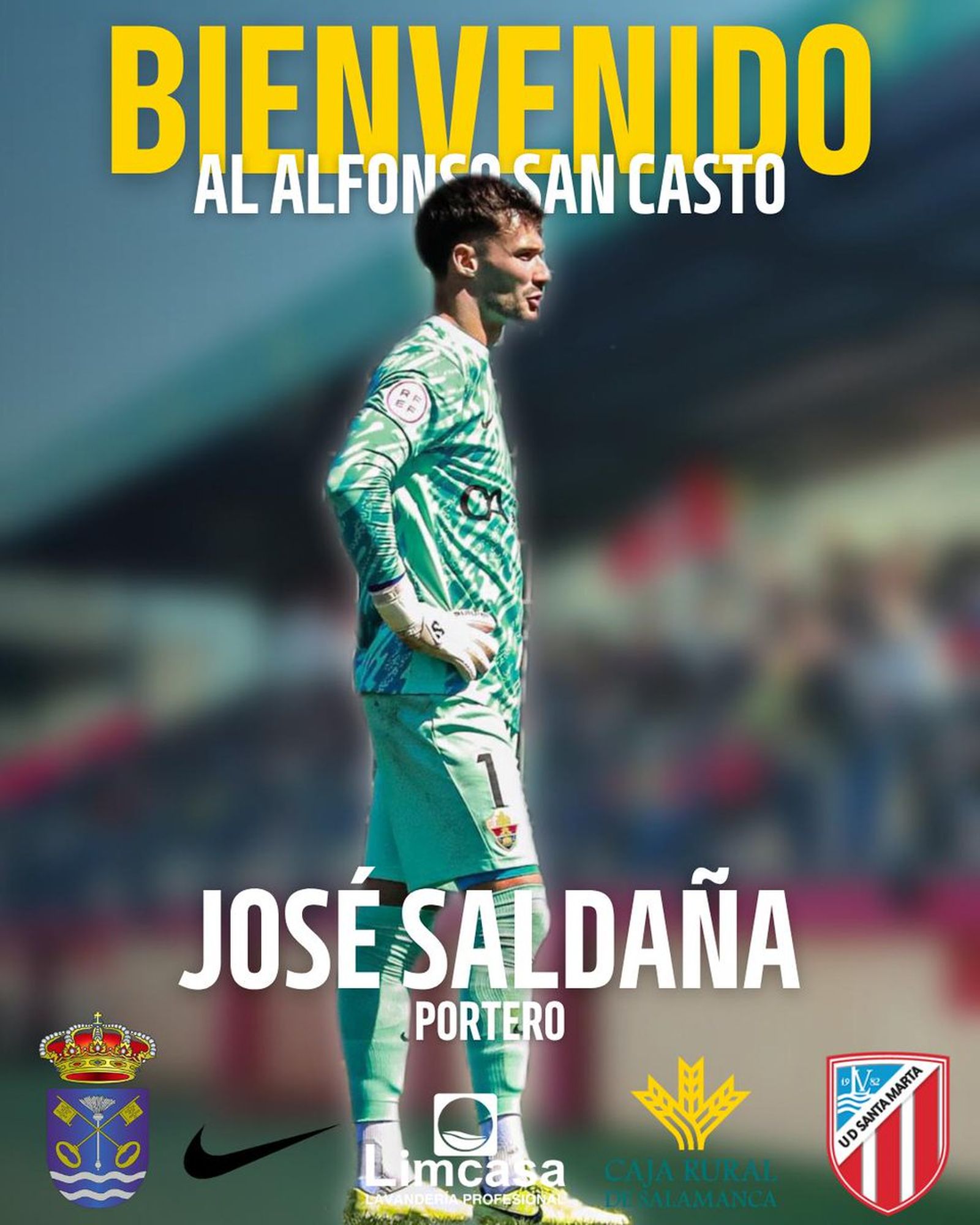 José Saldaña, nuevo guardián de la portería de la UD Santa Marta para la temporada 2025-2026 José Saldaña, nuevo guardián de la portería de la UD Santa Marta para la temporada 2025-2026
