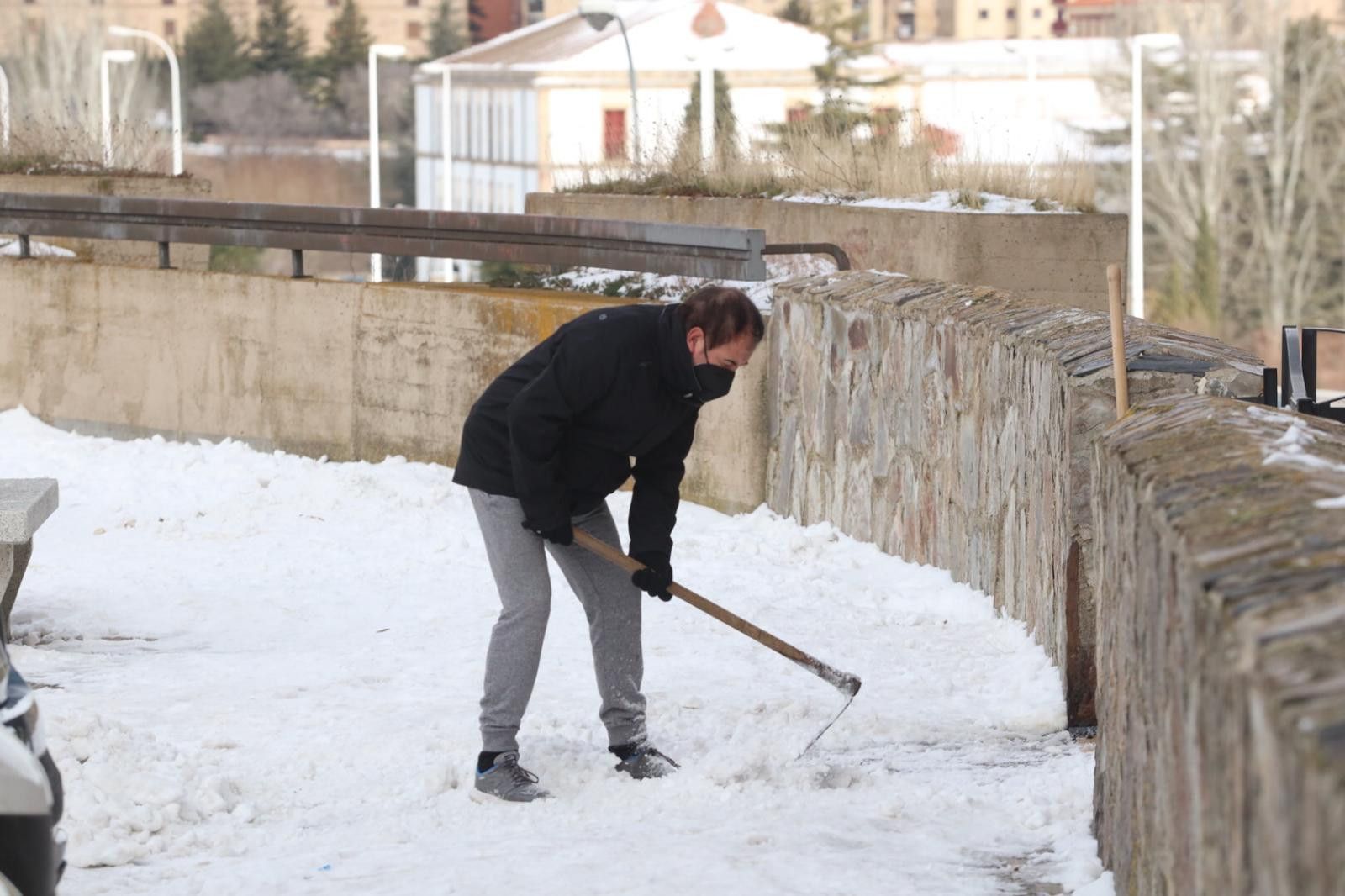 GALERÍA | Nieve y hielo en Salamanca