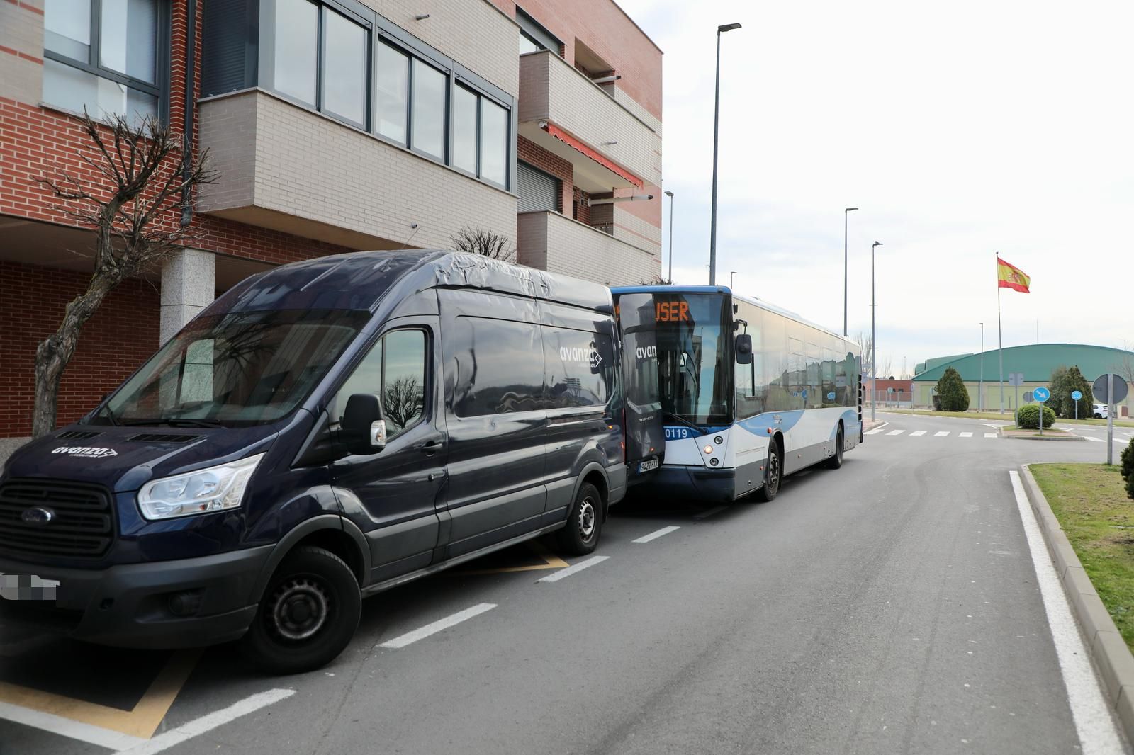 Autobús Carbajosa de la Sagrada averiado