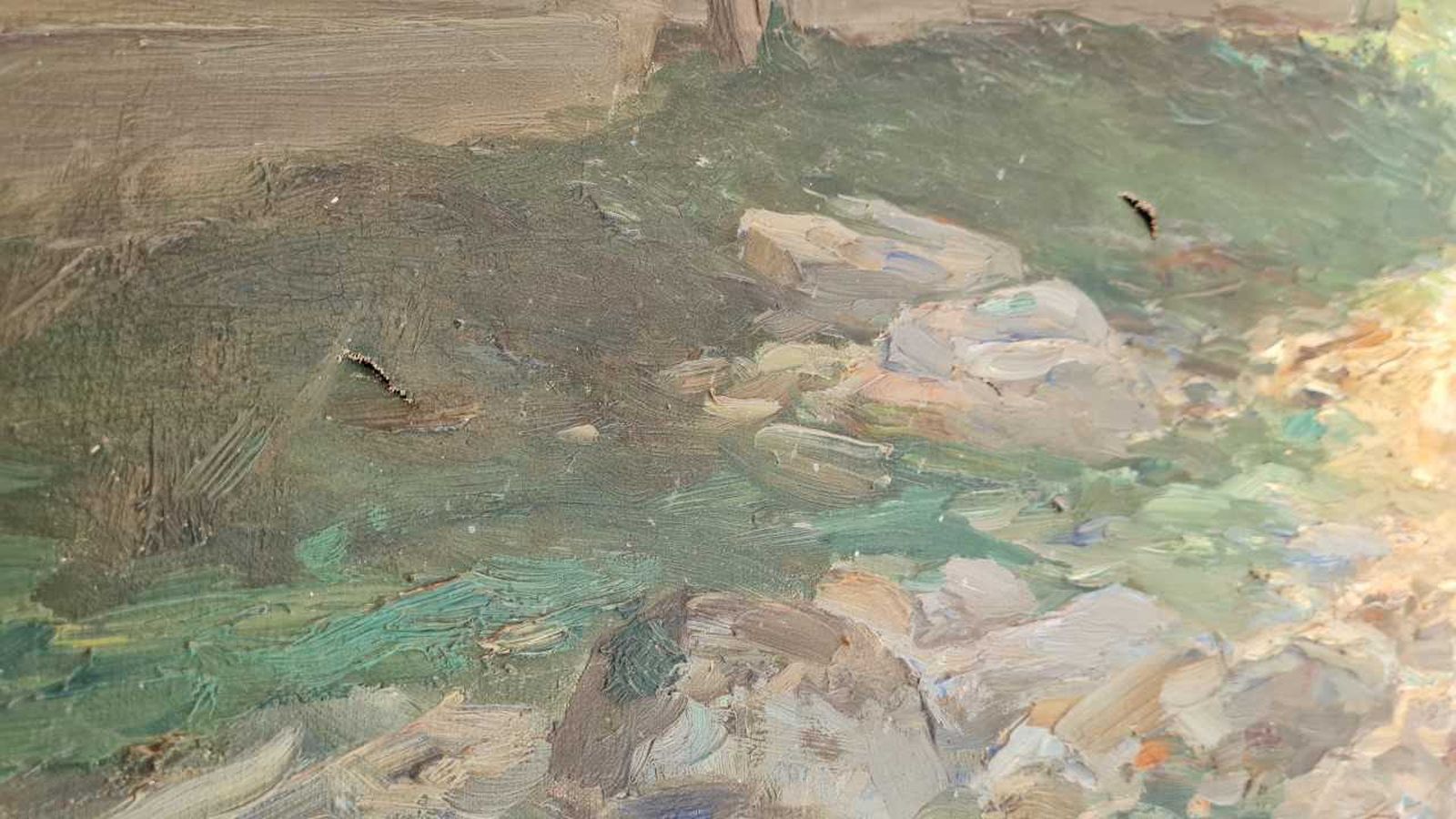 Imagen de uno de los cuadros dañados