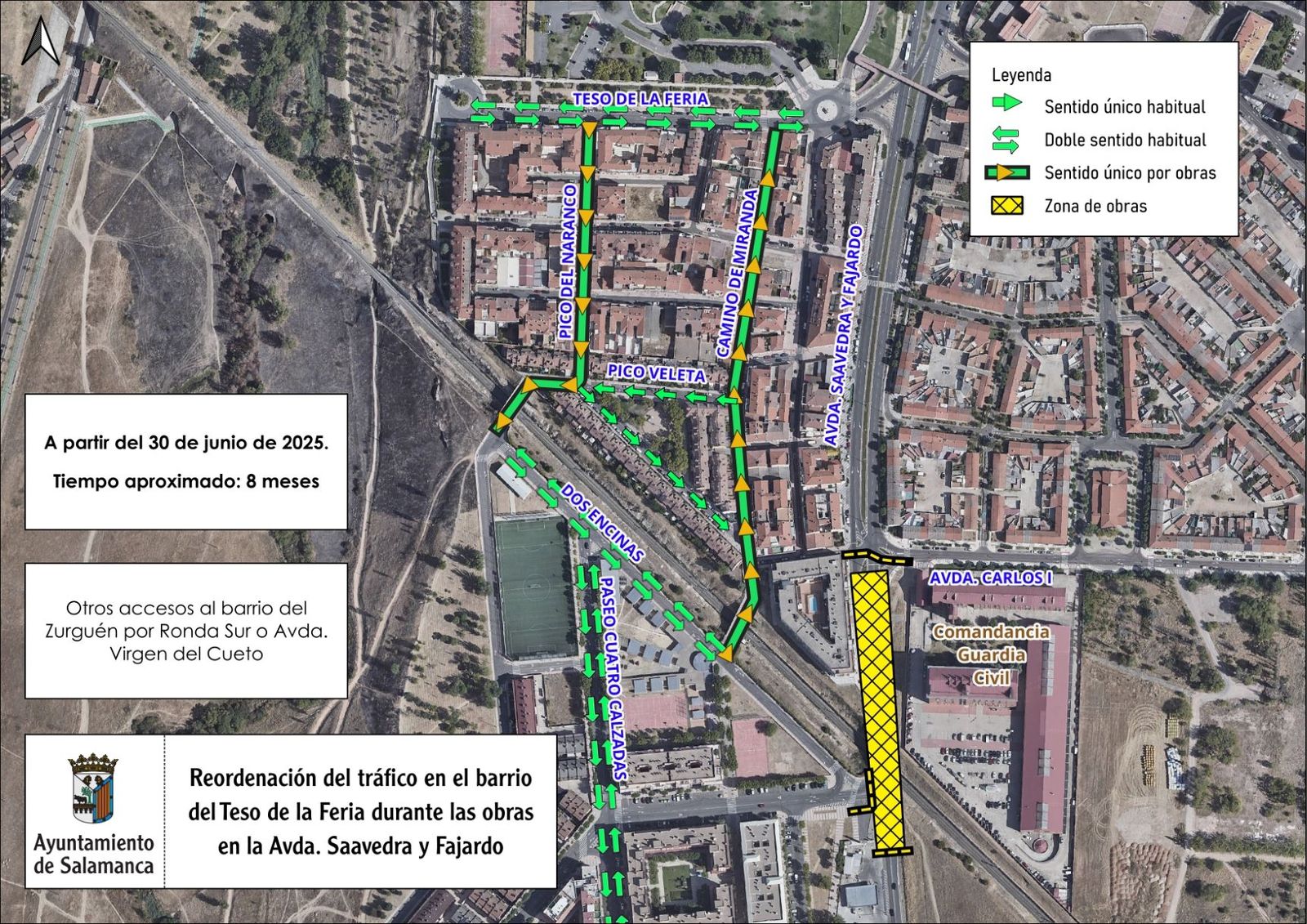 Corte avenida Saavedra y Fajardo Corte avenida Saavedra y Fajardo
