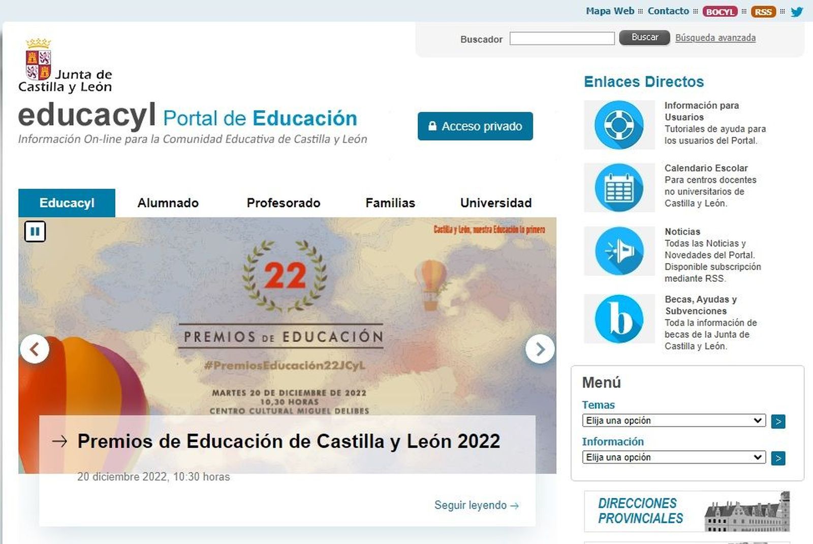 Portal de Educación JCYL