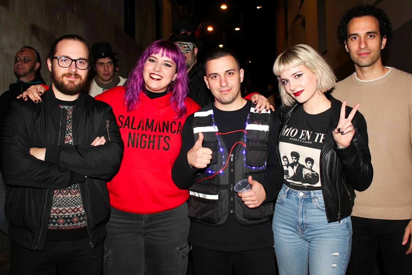 Salamanca de noche, viernes 31 de octubre