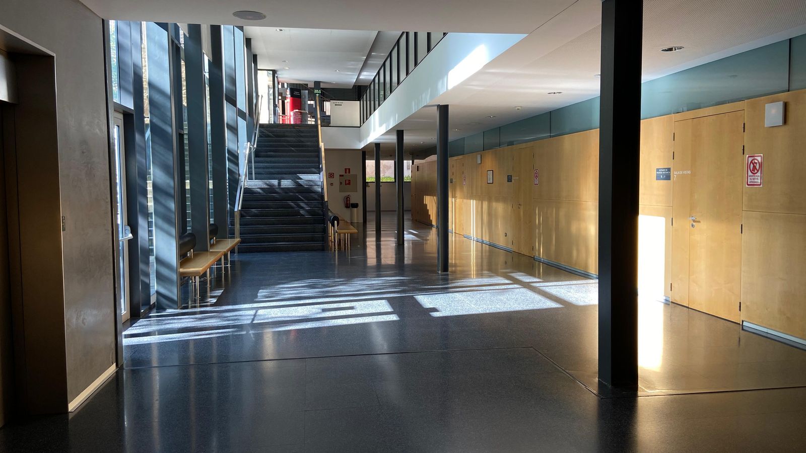 Salas de vistas en los Juzgados de Salamanca. Foto de archivo.