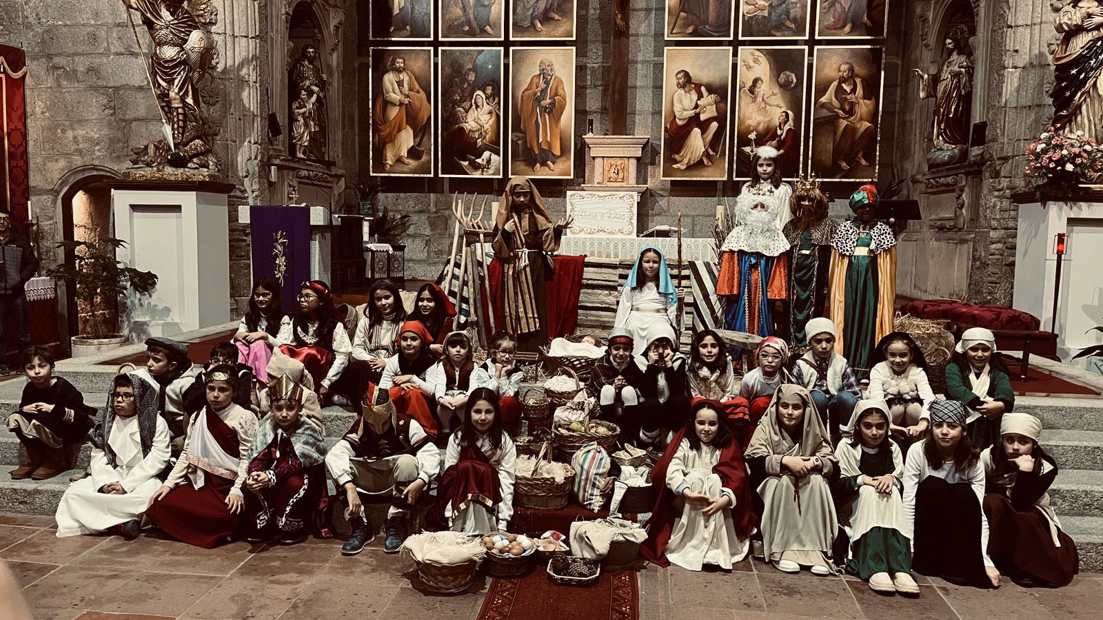 Belén viviente parroquia de Peñaranda