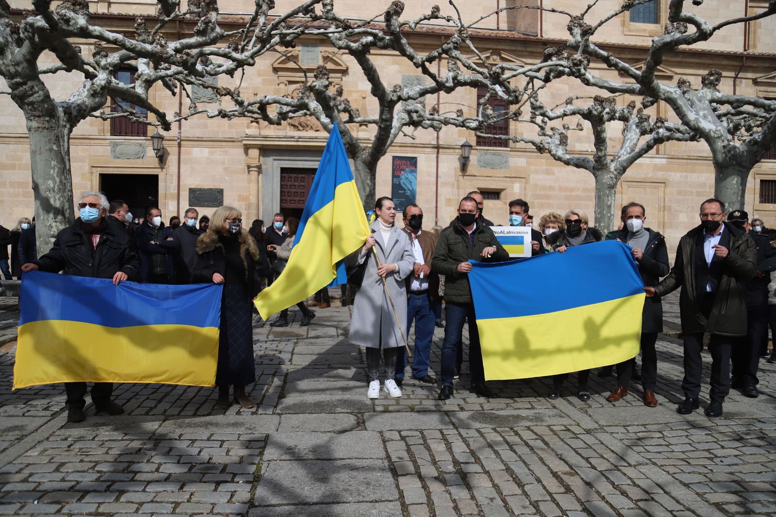 Minuto de silencio en apoyo a Ucrania