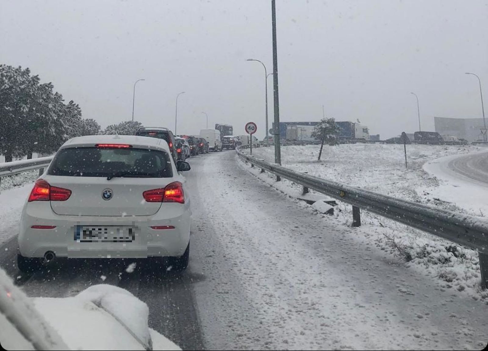 Cortes de tráfico en la AP6