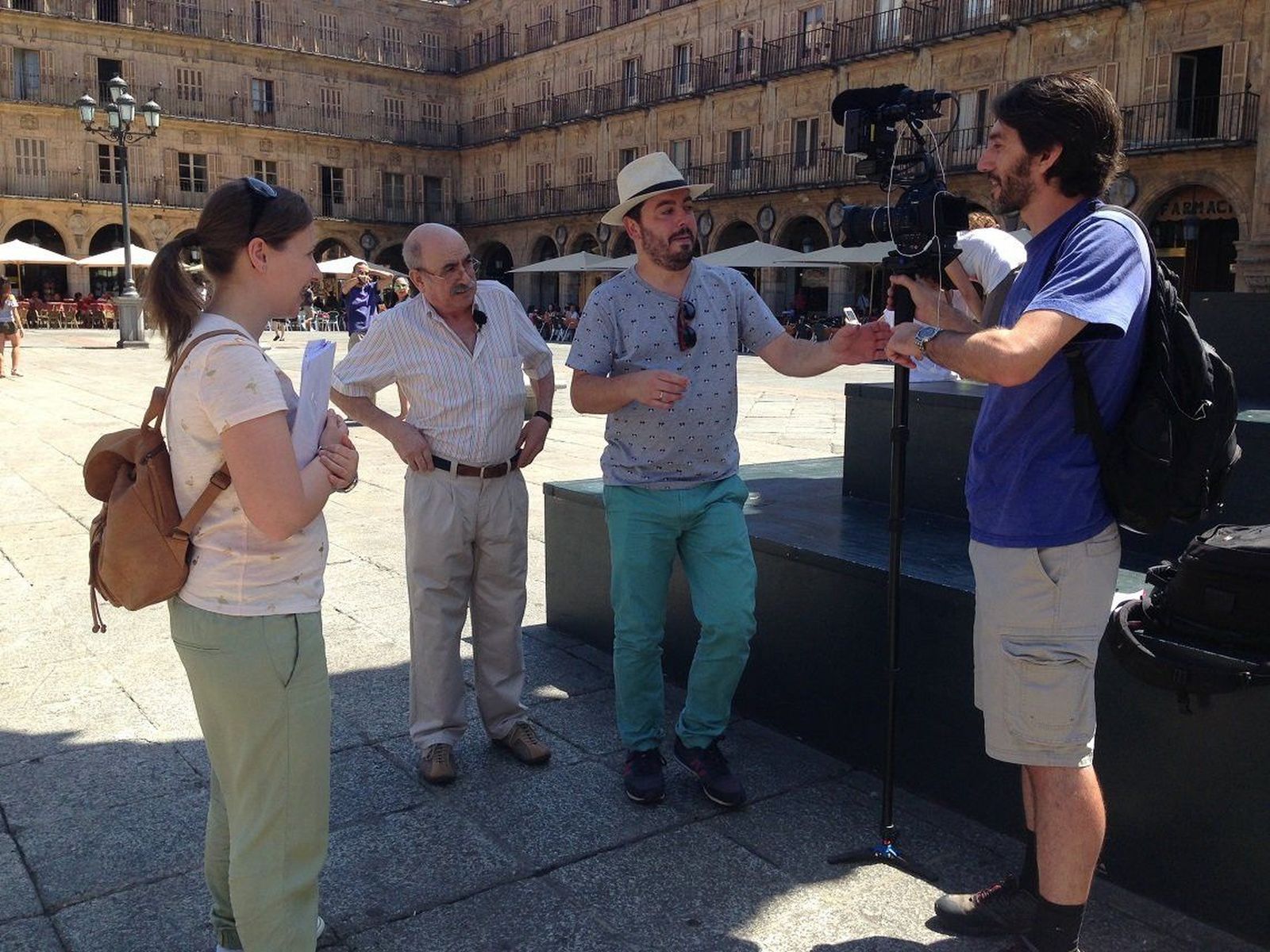 El programa de TVG 'ADN galego' graba un capítulo en Salamanca