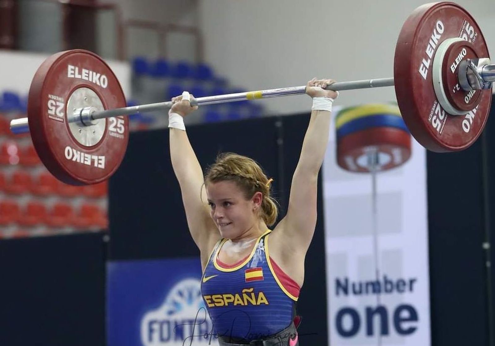 Laura García Rincón, durante una competición anterior.