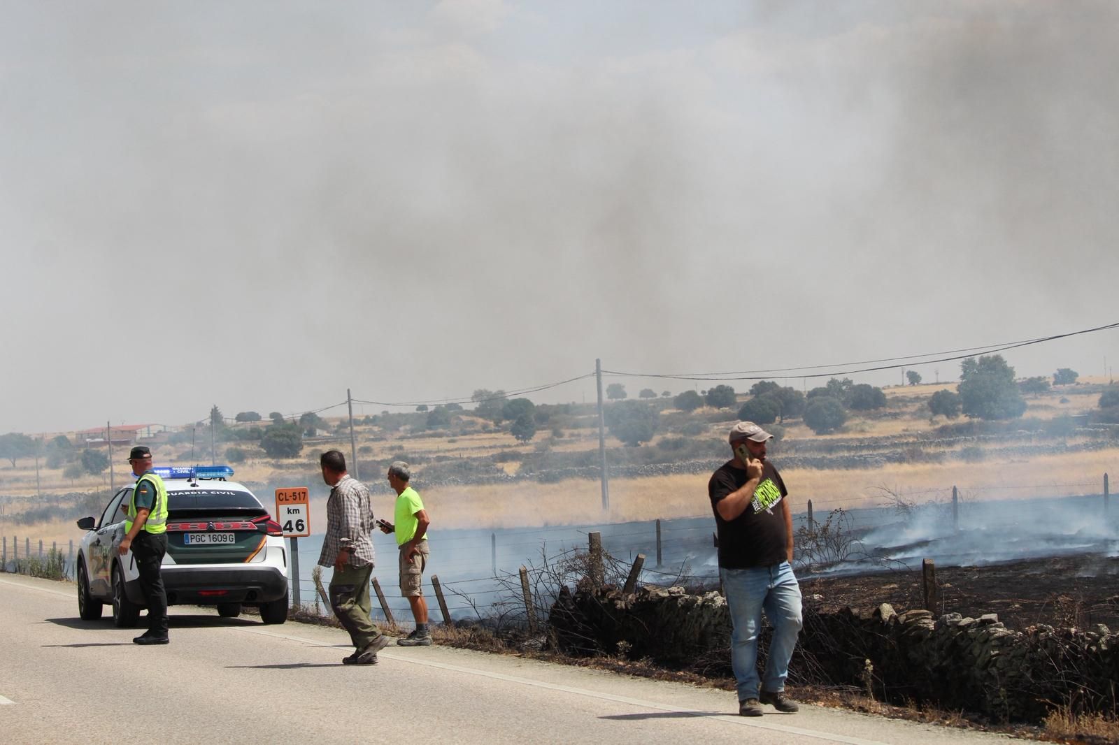 Así han quedado las zonas quemadas durante el incendio de Cipérez