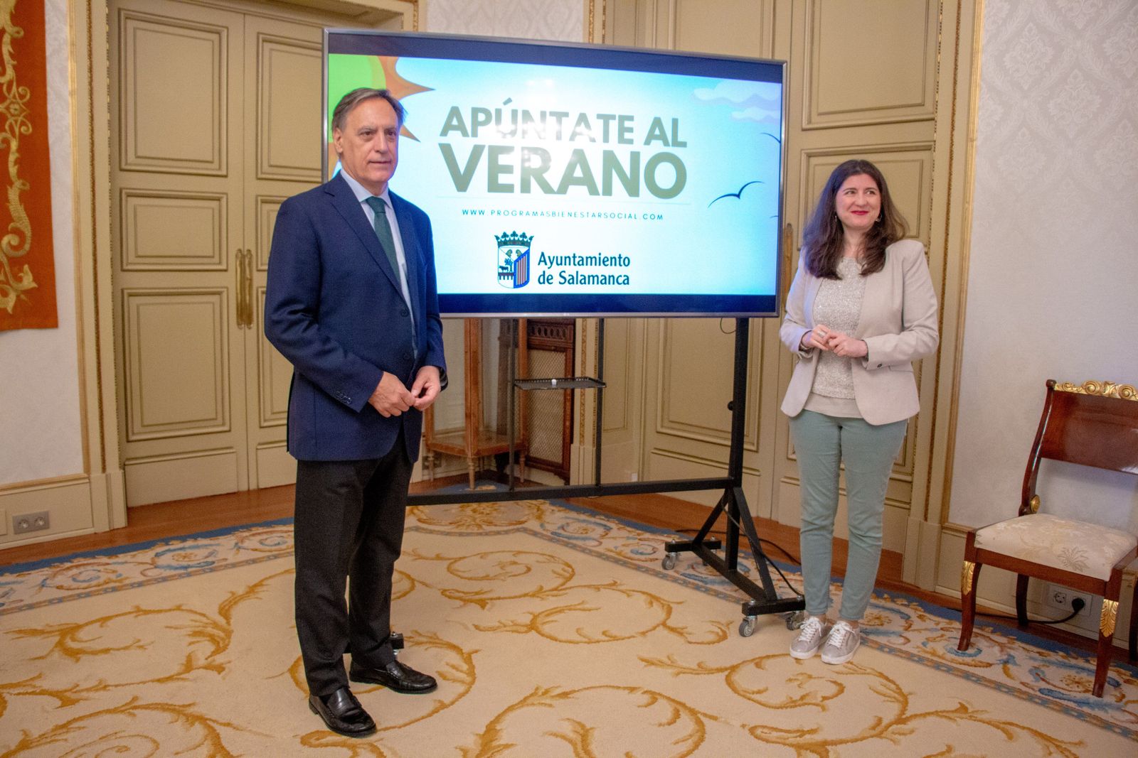 Presentación del programa 'Apúntate al verano 2025'. Foto Ayuntamiento Salamanca