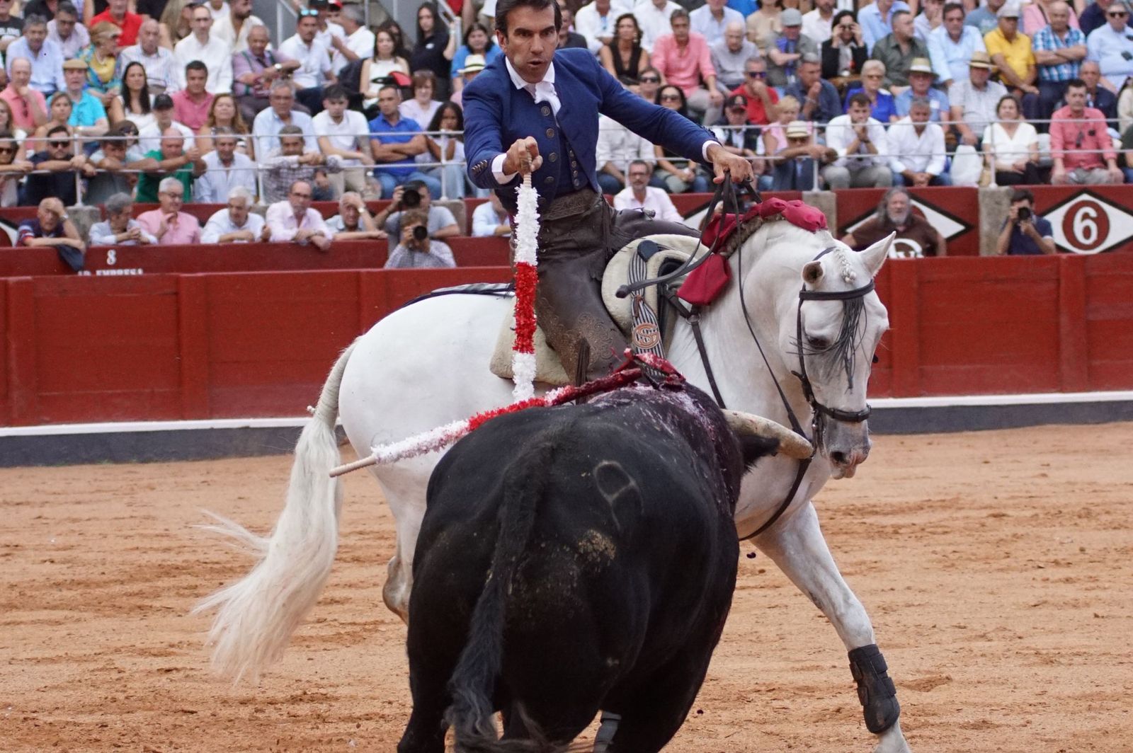 Exhibición de rejoneo en La Glorieta a cargo de Diego Ventura, Rui Fernandes y Sergio Galán