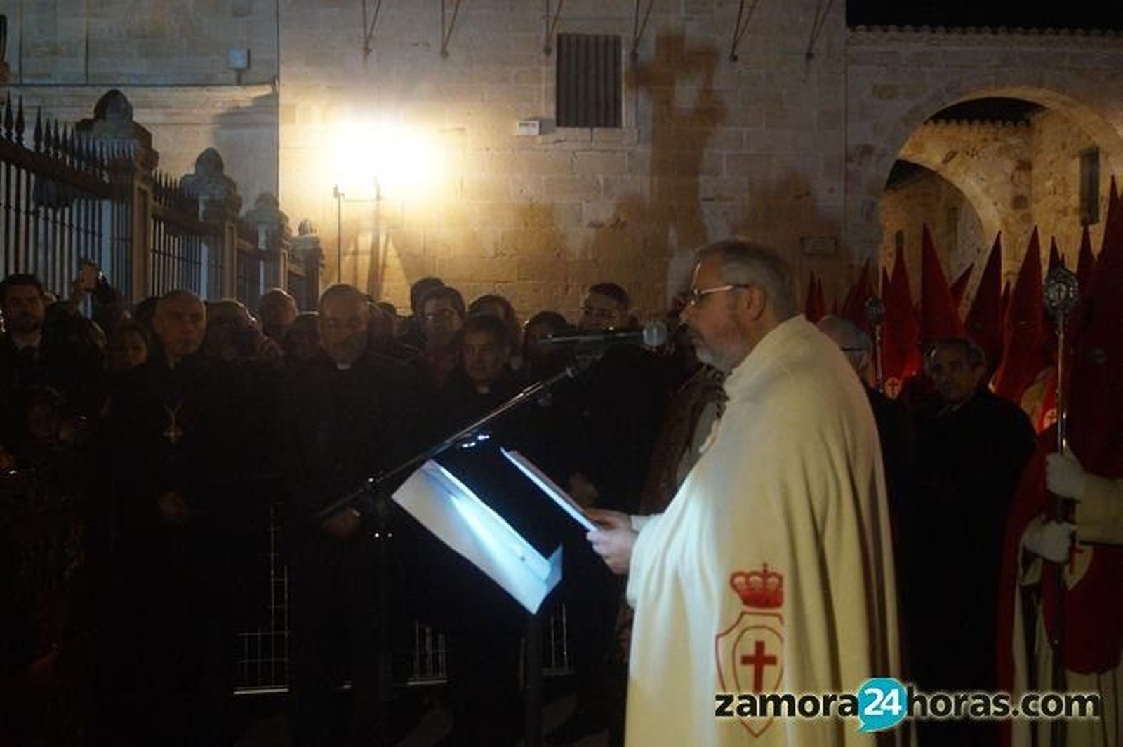 Luis Jaramillo en el juramento del Silencio. Archivo