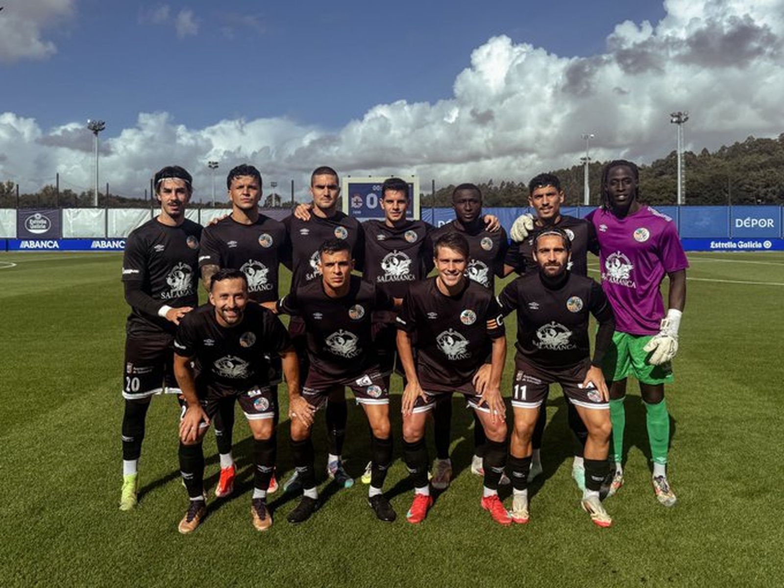 Once titular del Salamanca CF UDS en Abegondo