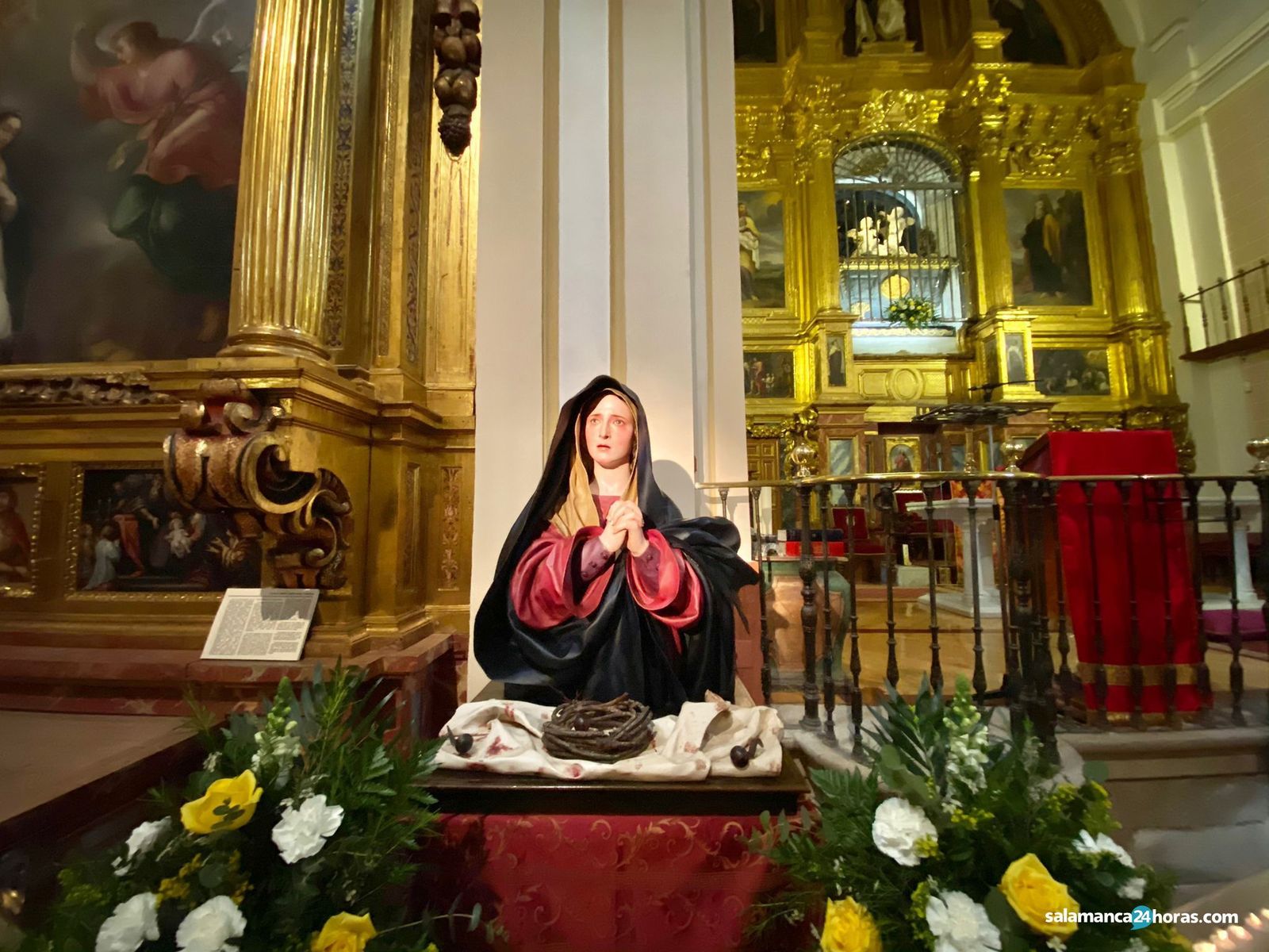 Emotivo sermón del prior de Los Carmelitas ante la imagen de La Soledad