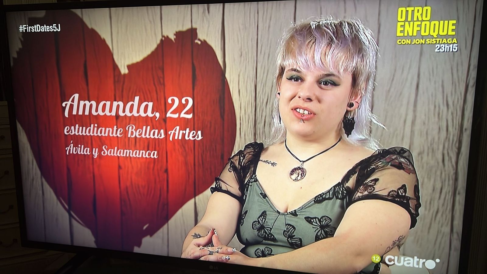 Amanda en 'First Dates'