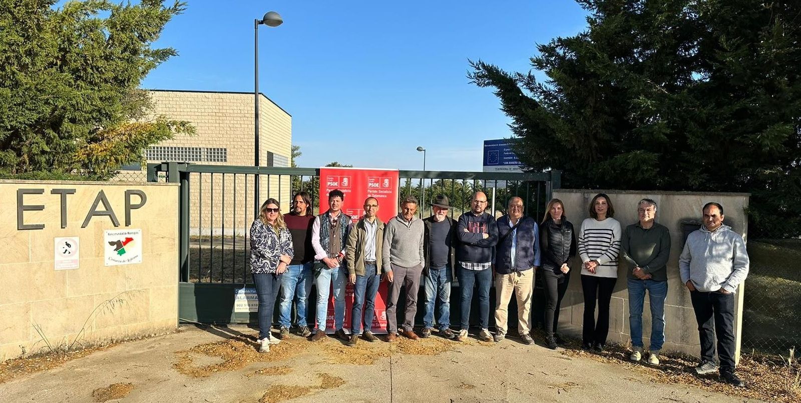 PSOE, concentración Valverdón para proyecto de abastecimiento de agua desde el Tormes