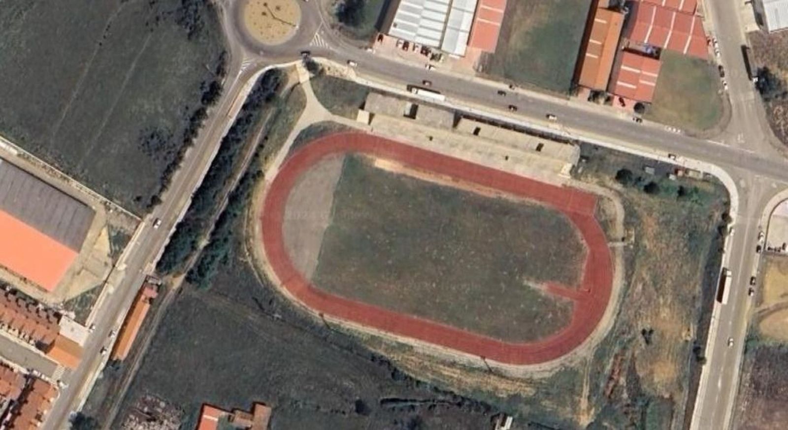 Imagen aérea de la Ciudad Deportiva de Benavente