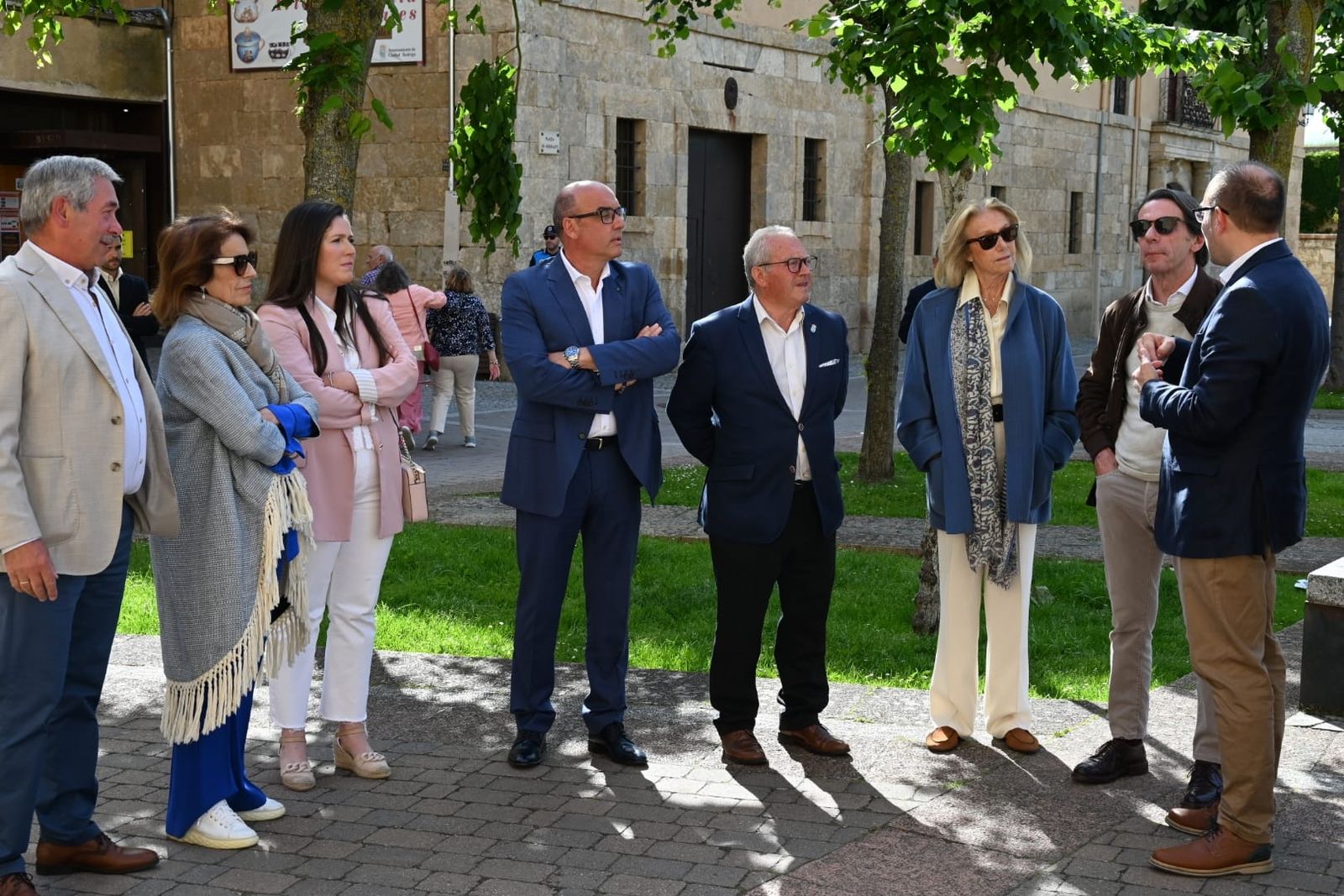 Aznar visita la Catedral, la muralla y el casco histórico de Ciudad Rodrigo