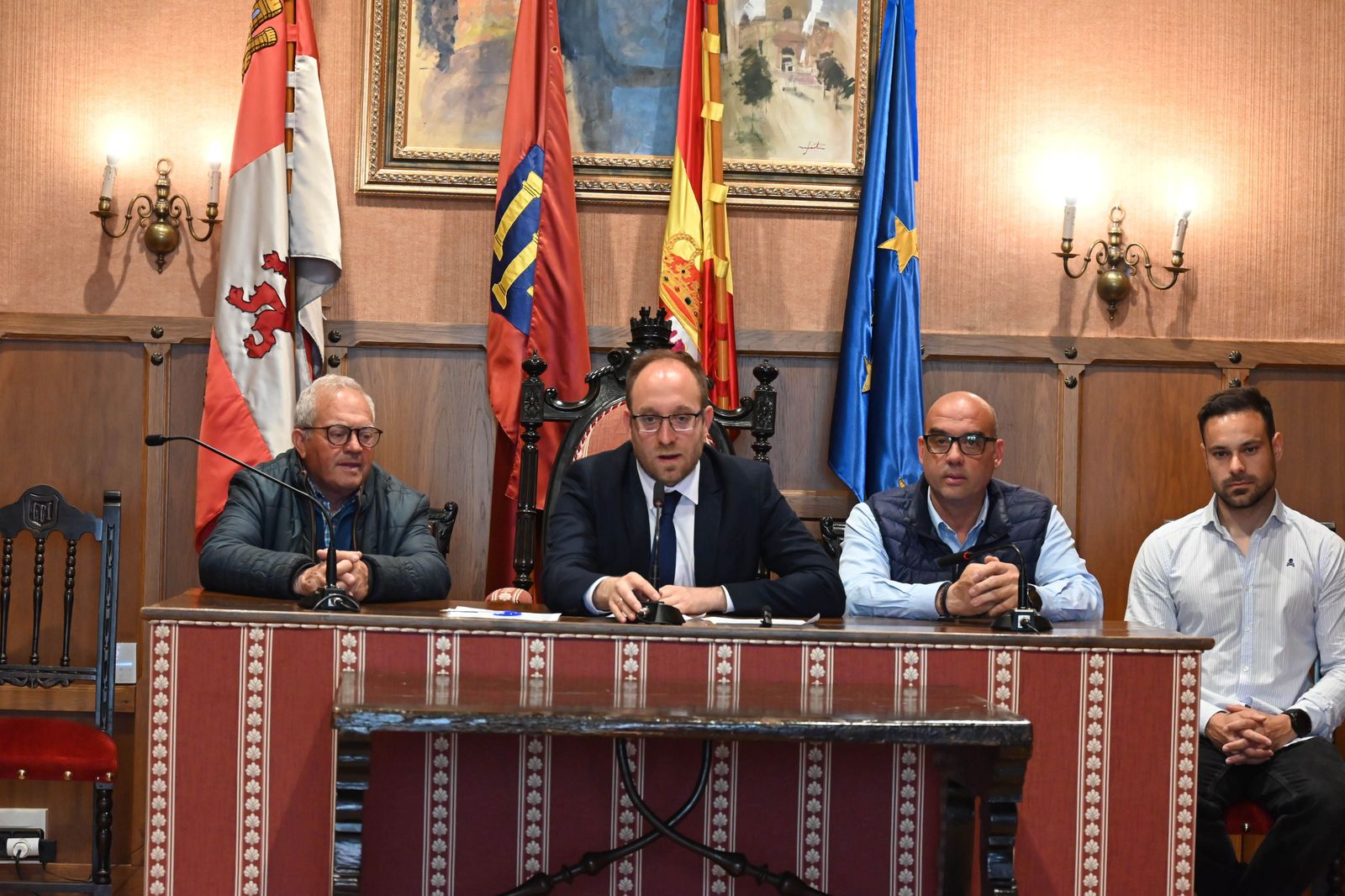 Reunión Ciudad Rodrigo para abordar el tema de la A-62. Foto Ayto. Ciudad Rodrigo