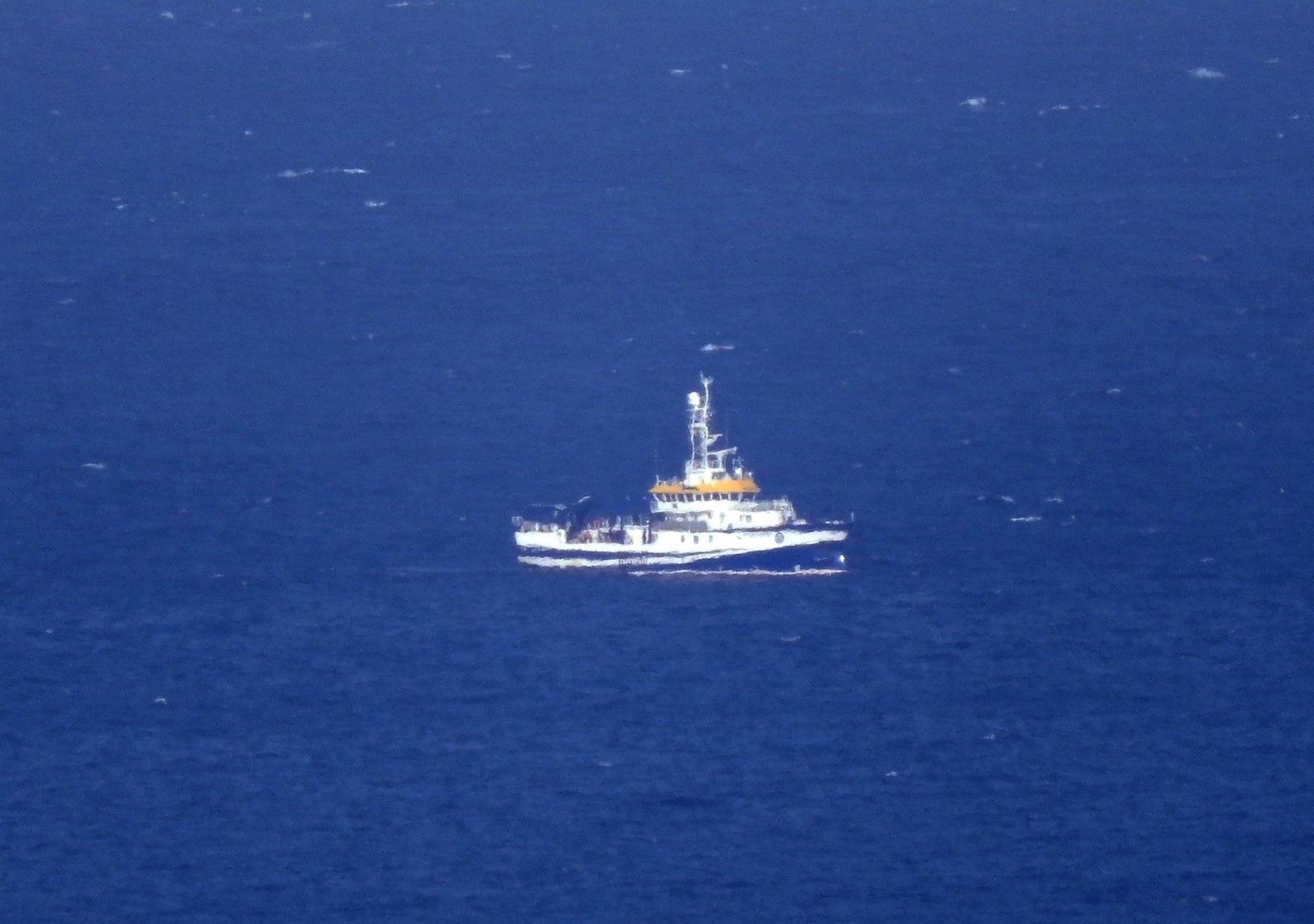 Buque oceanográfico 'Ángeles Alvariño' realiza labores de rastreo en la costa de Santa Cruz de Tenerife. Foto EP