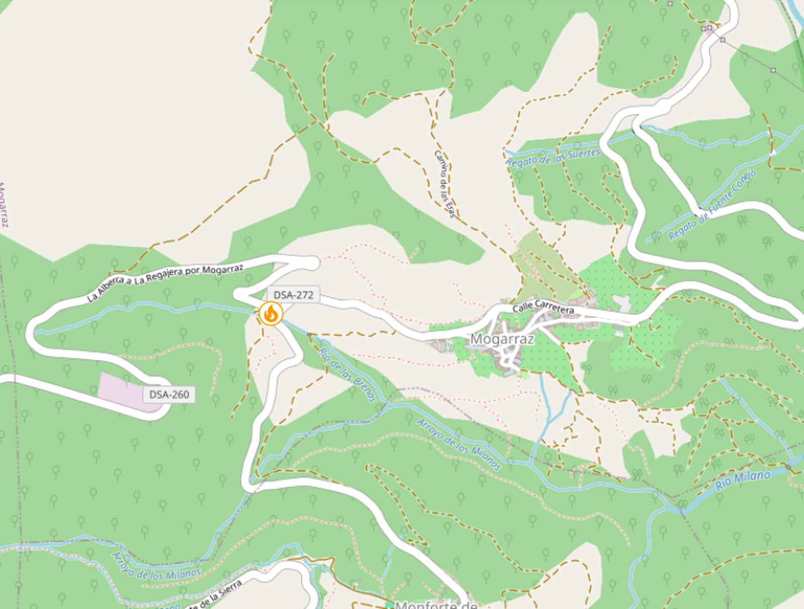 Incendio en Mogarraz