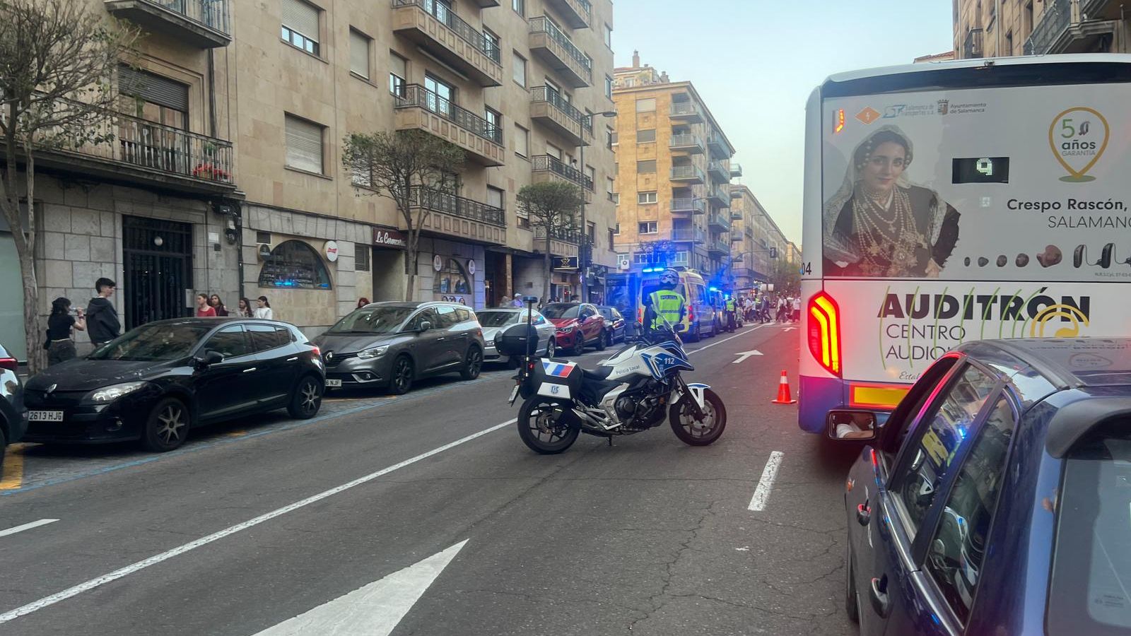 Accidente en la Gran Vía