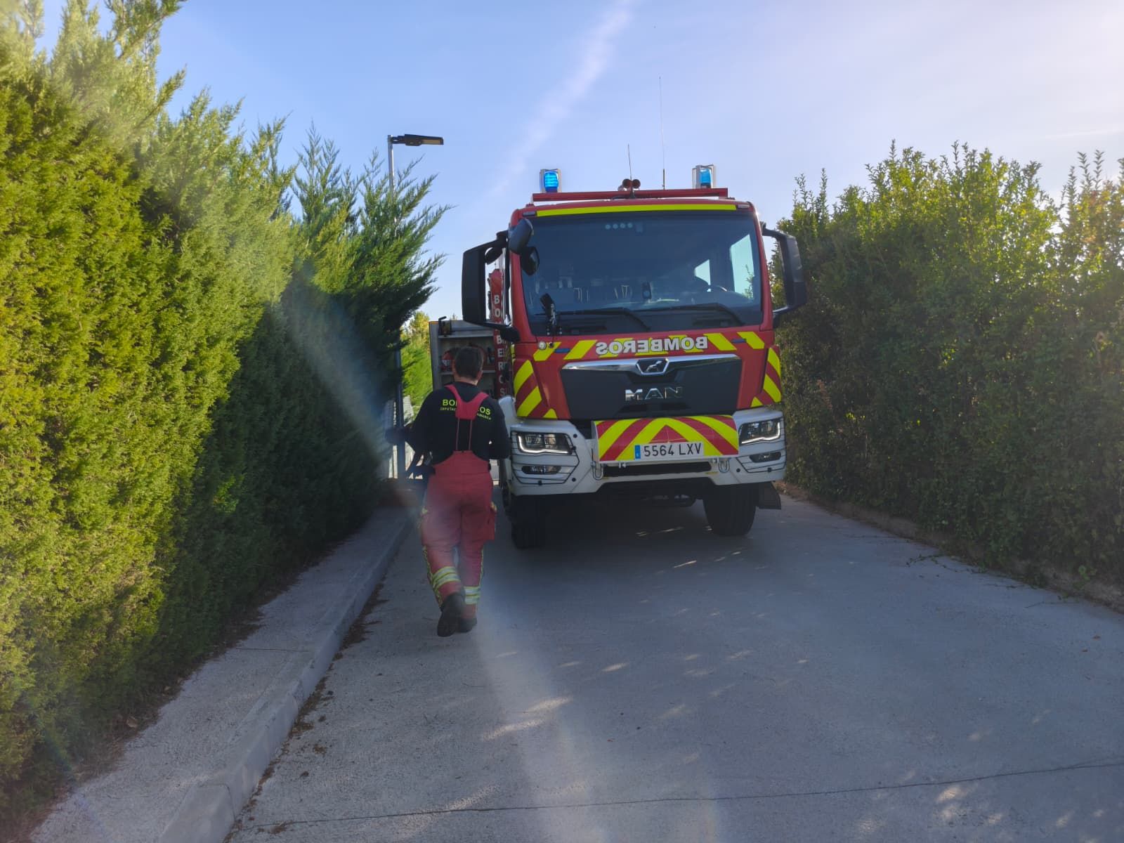 Incendio en una vivienda en Valverdón