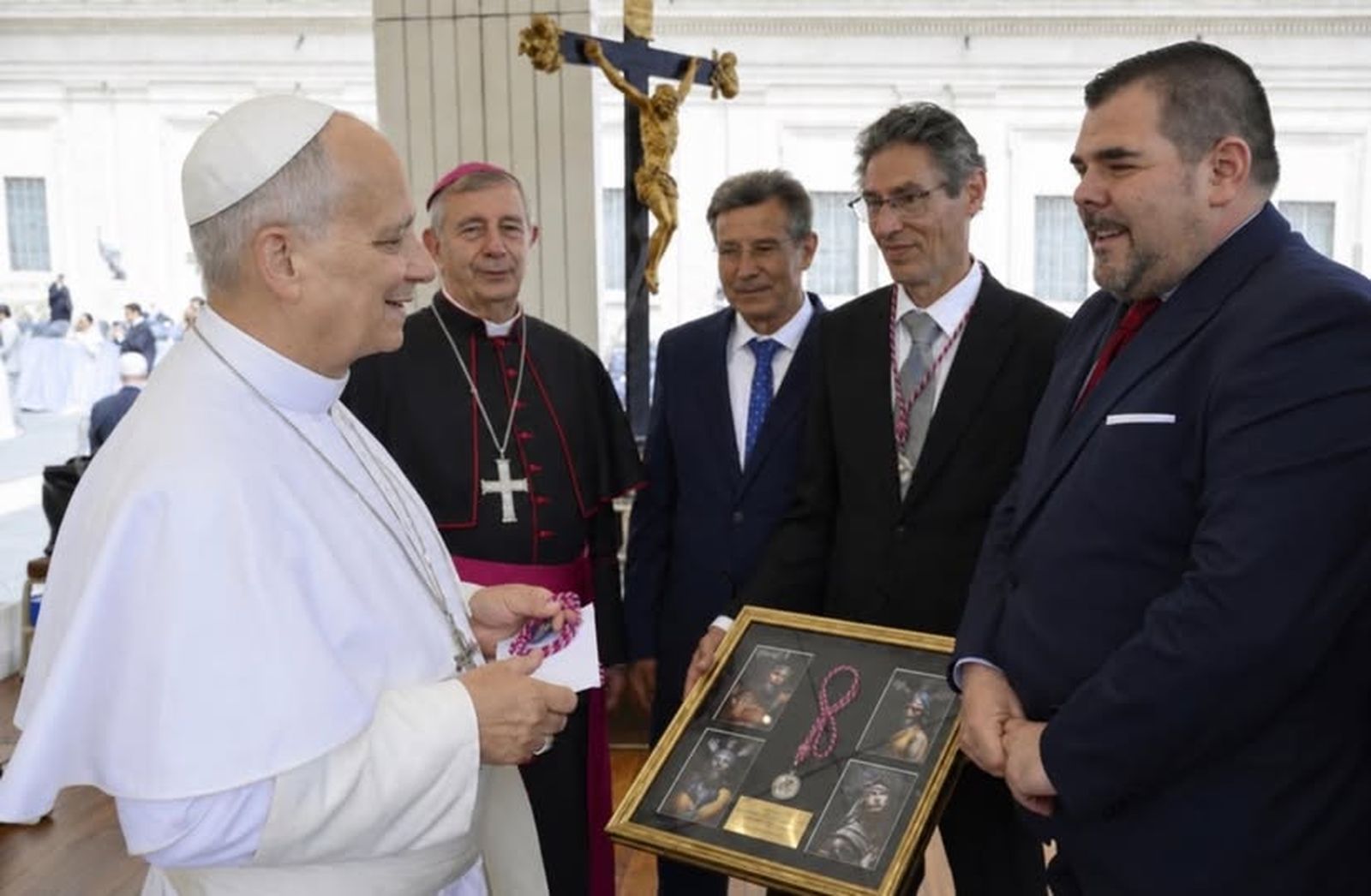 El Papa León XIV recibe a los hermanos mayores de la Seráfica Hermandad