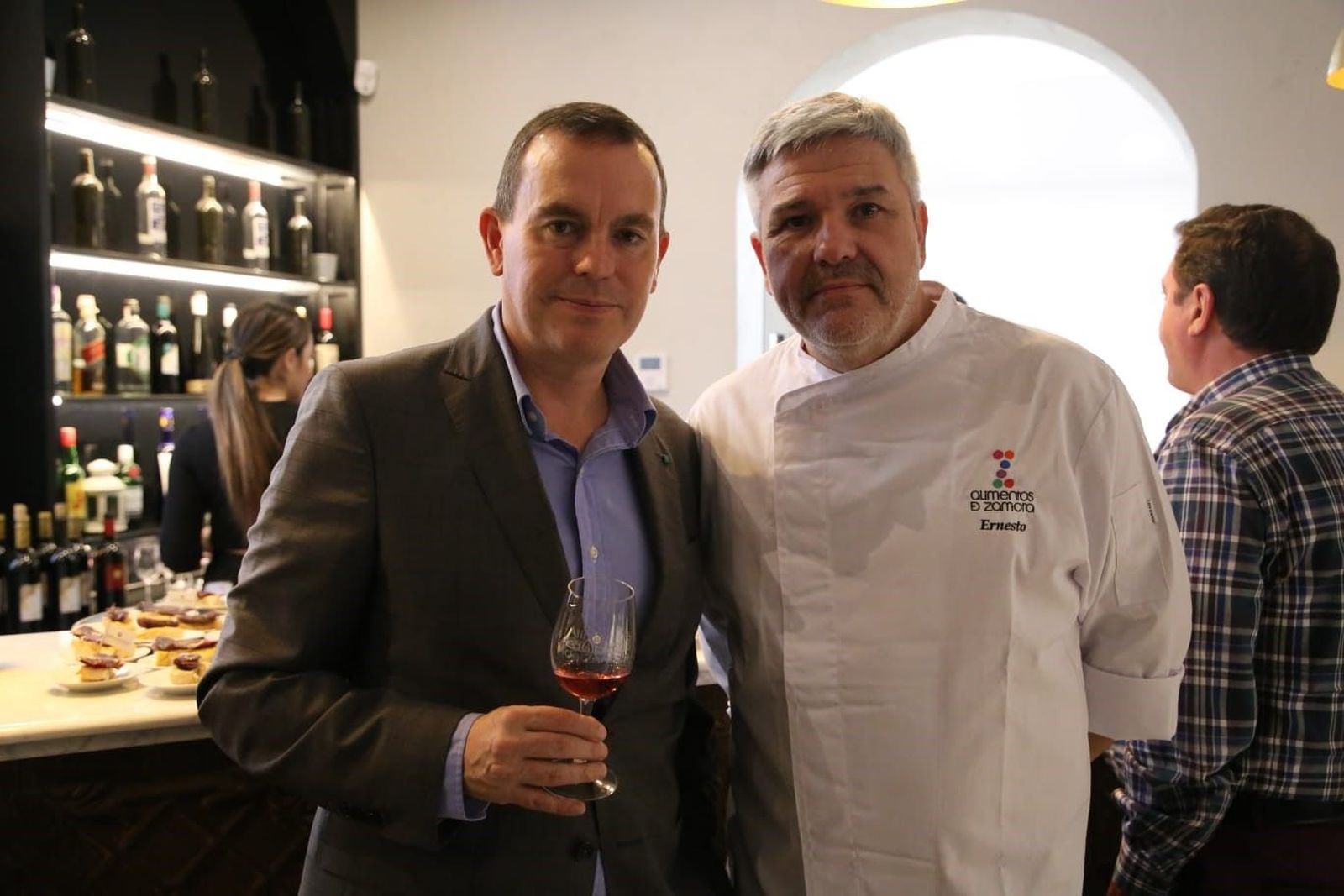 El presidente Diputación y el chef en Madrid