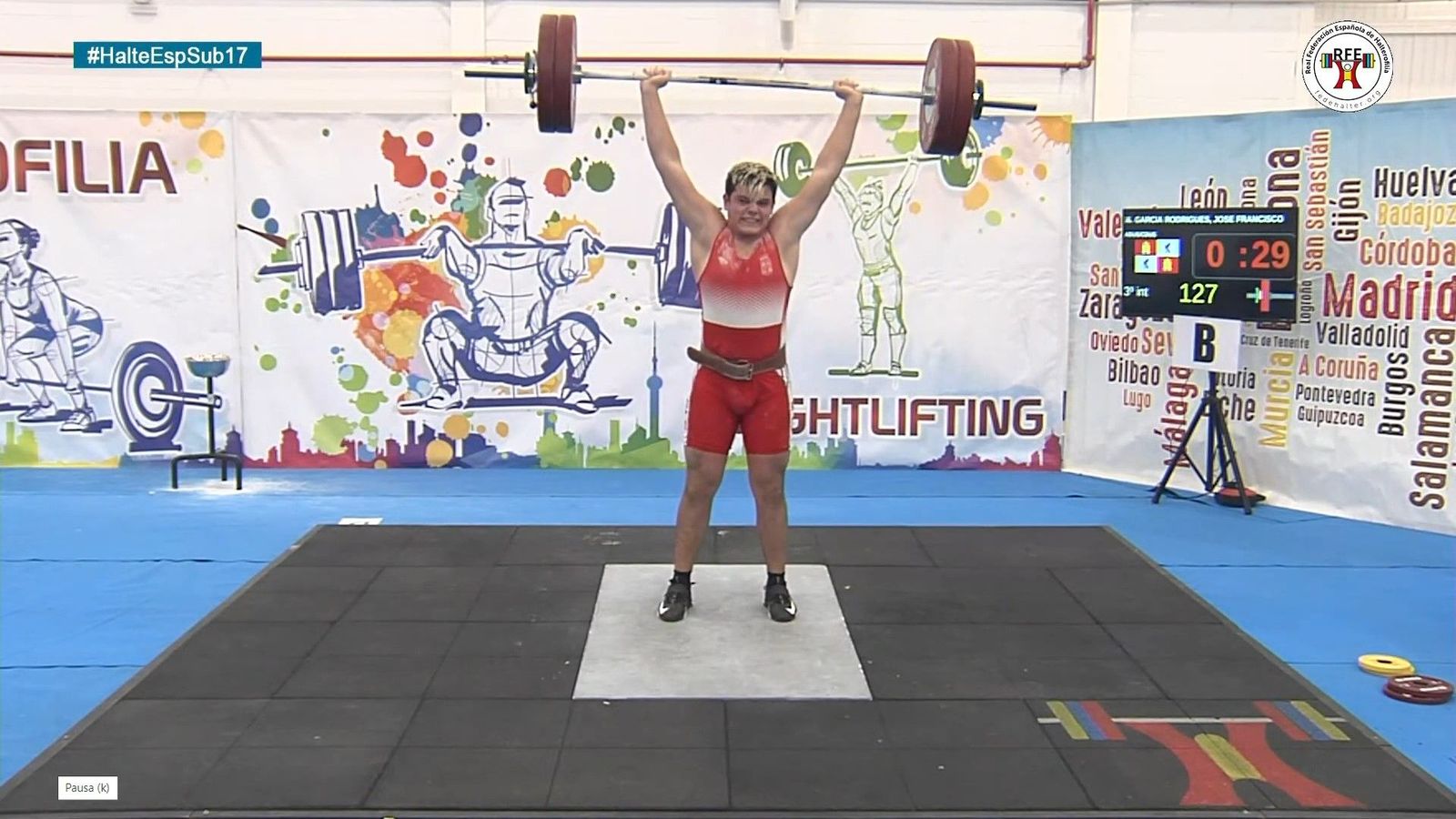 José Francisco García Rodriguez, durante la competición.
