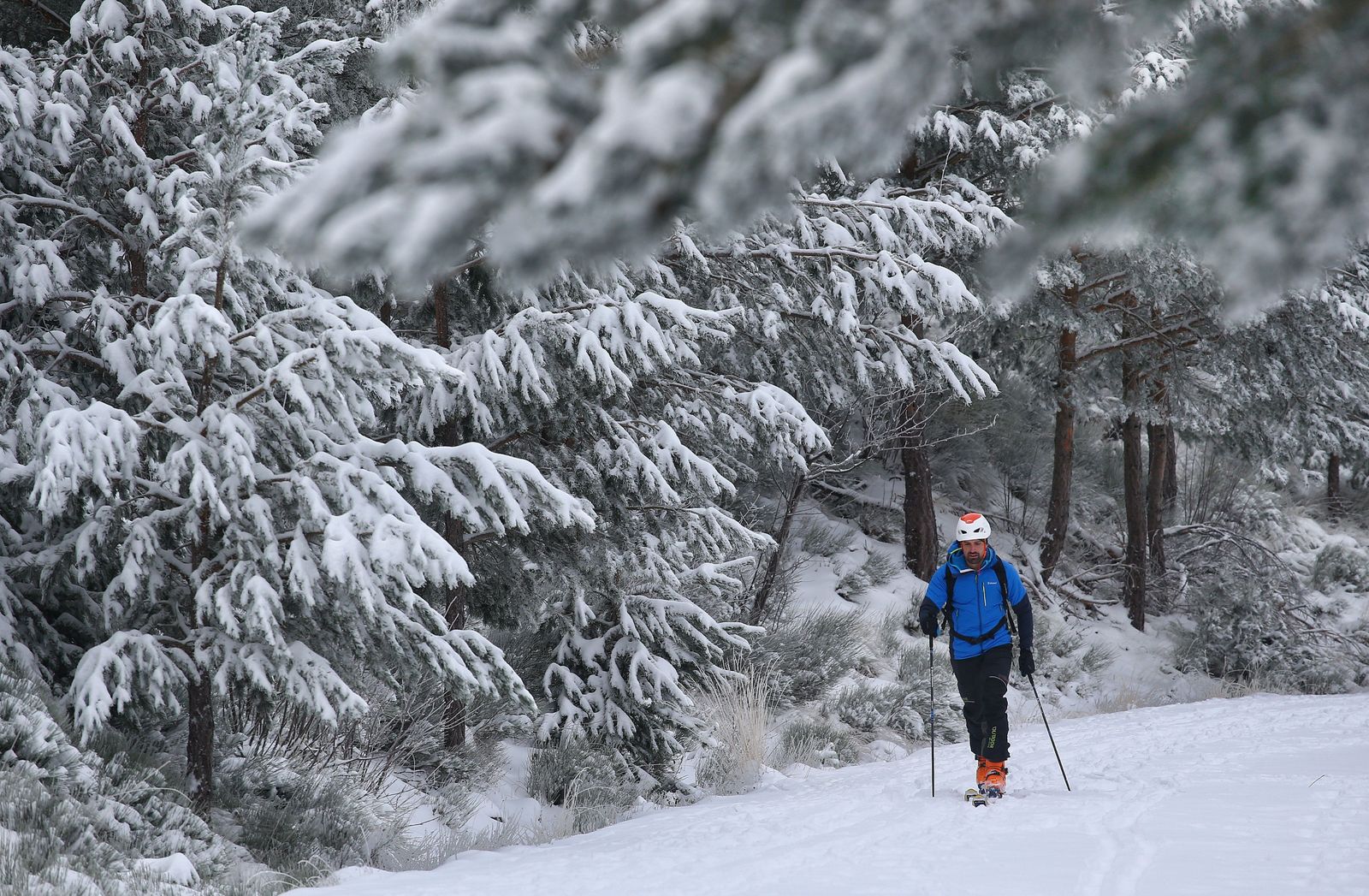 Nieve en la Sierra de Béjar el pasado 1 de enero. | FOTO: ICAL