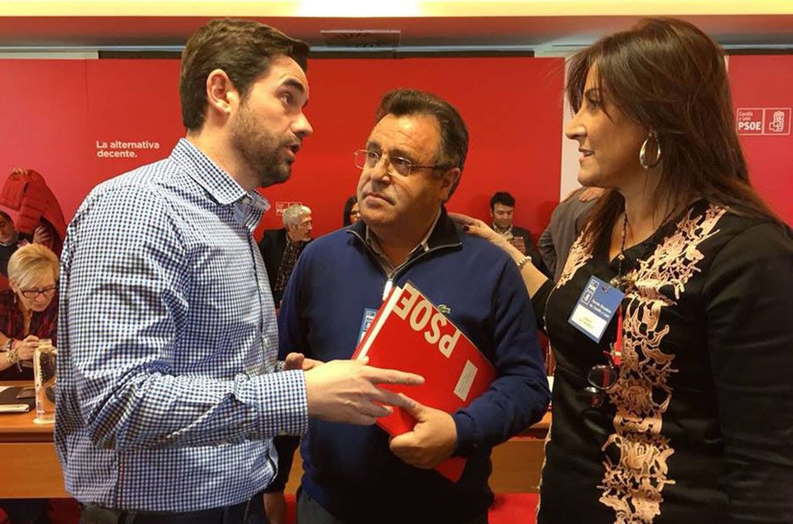 PSOE Zamora Antidio Fagúndez José Ignacio Martín Benito y Ana Sánchez Febrero 2018