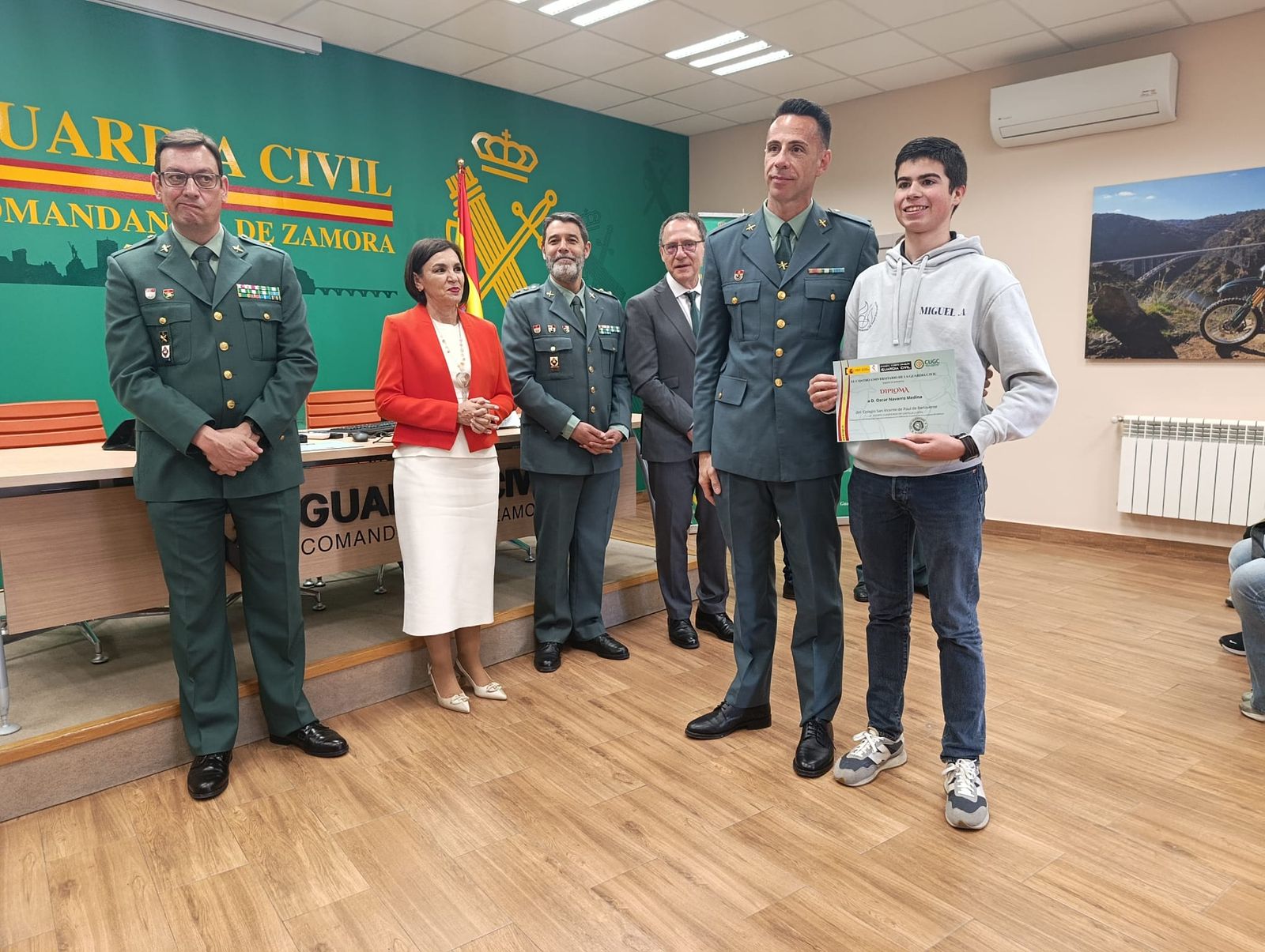 GALERÍA | Entrega de diplomas a los clasificados de Zamora en la Ciberliga de la Guardia Civil
