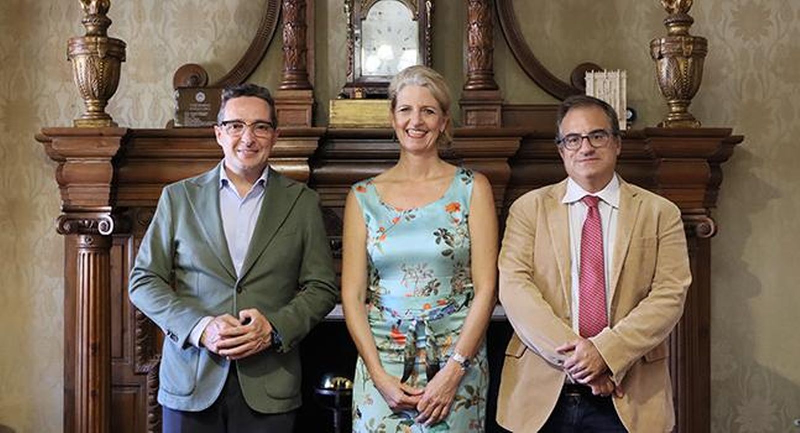 José Manuel Corchado se reúne previamente con la rectora de la Universidad de Tréveris. Foto USAL José Manuel Corchado se reúne previamente con la rectora de la Universidad de Tréveris. Foto USAL