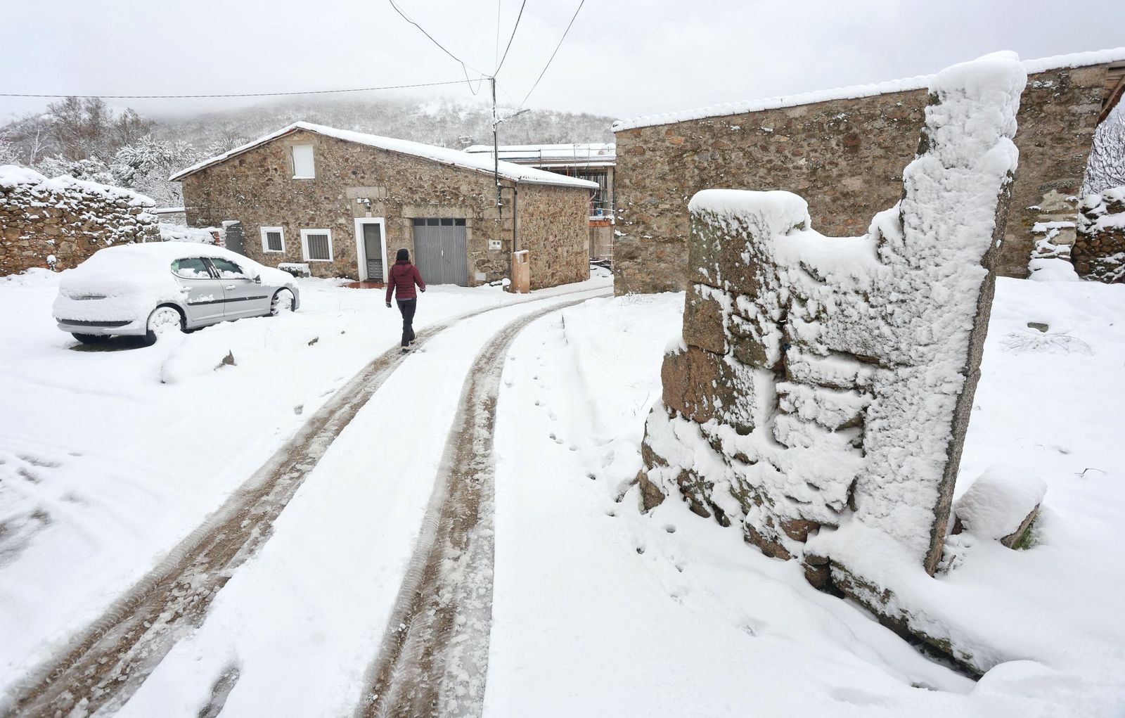 Temporal de nieve en el sur de la provincia de Salamanca