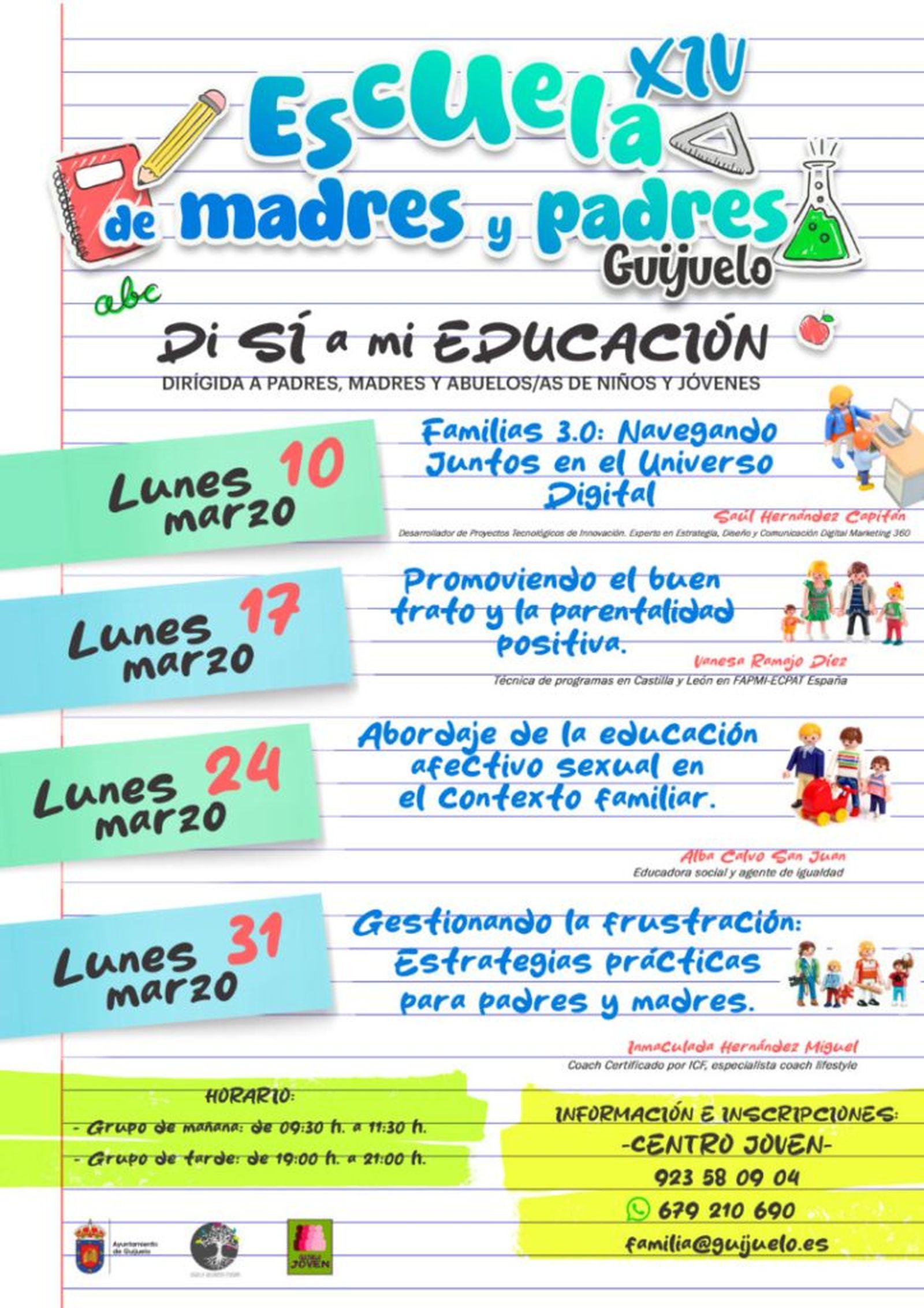 Programación de la Escuela de Madres y Padres Programación de la Escuela de Madres y Padres