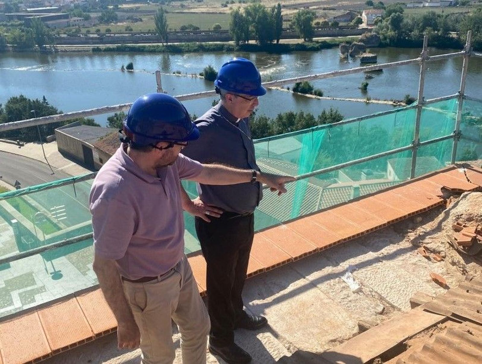 Así avanzan las obras en las cubiertas del Palacio Episcopal de Zamora