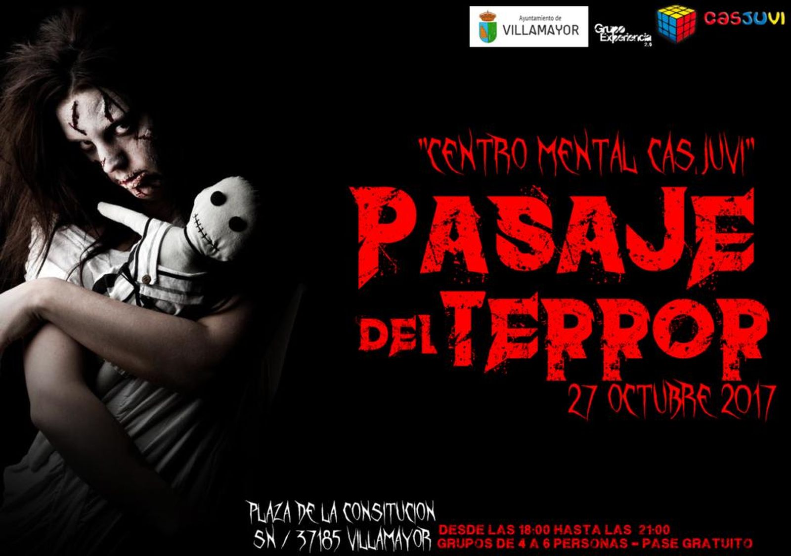 El ‘centro mental’ Casjuvi aterroriza a Villamayor por Halloween