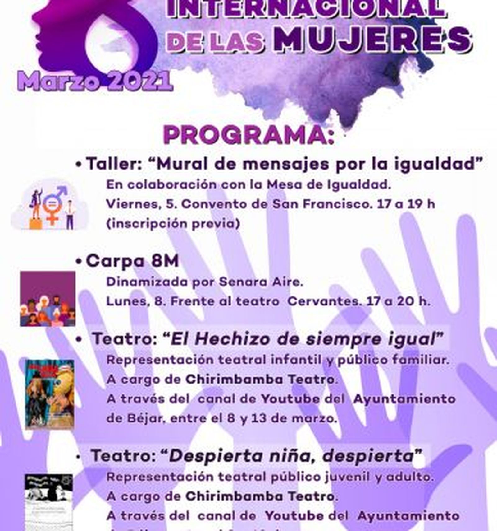 PROGRAMA DIA INTERNACIONAL DE LA MUJER 2021