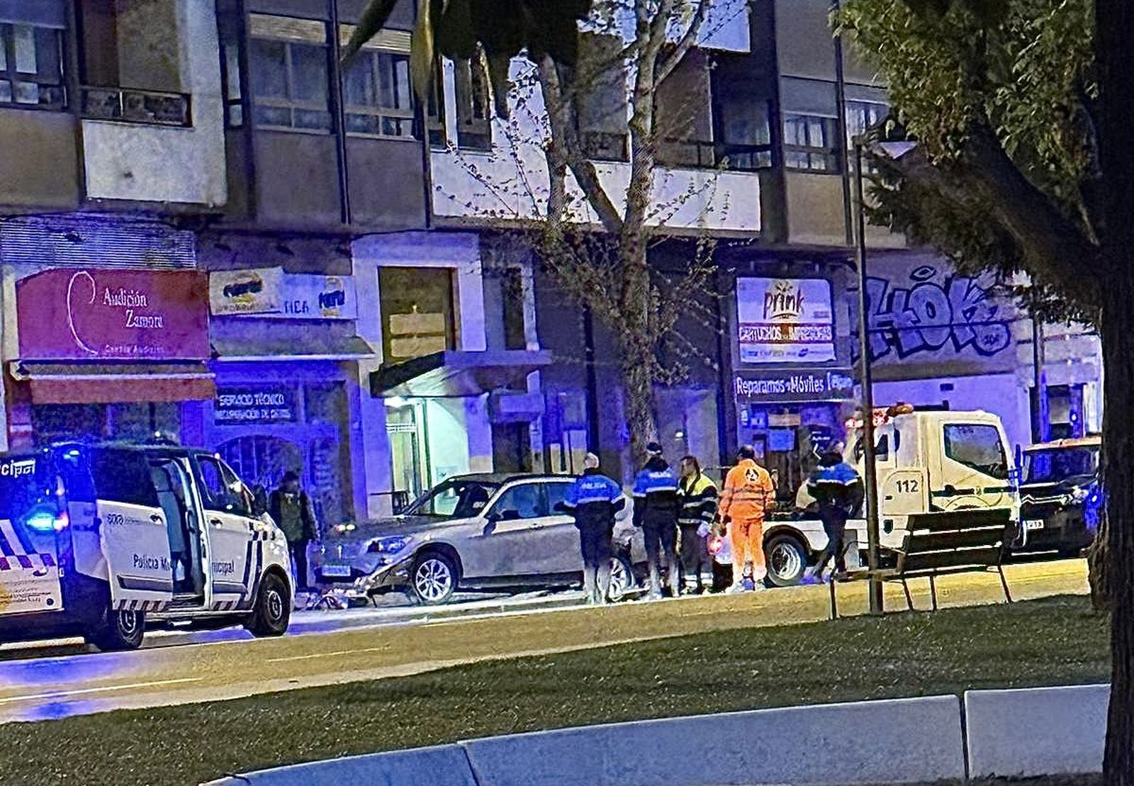 Imagen del operativo en la zona Imagen del operativo en la zona