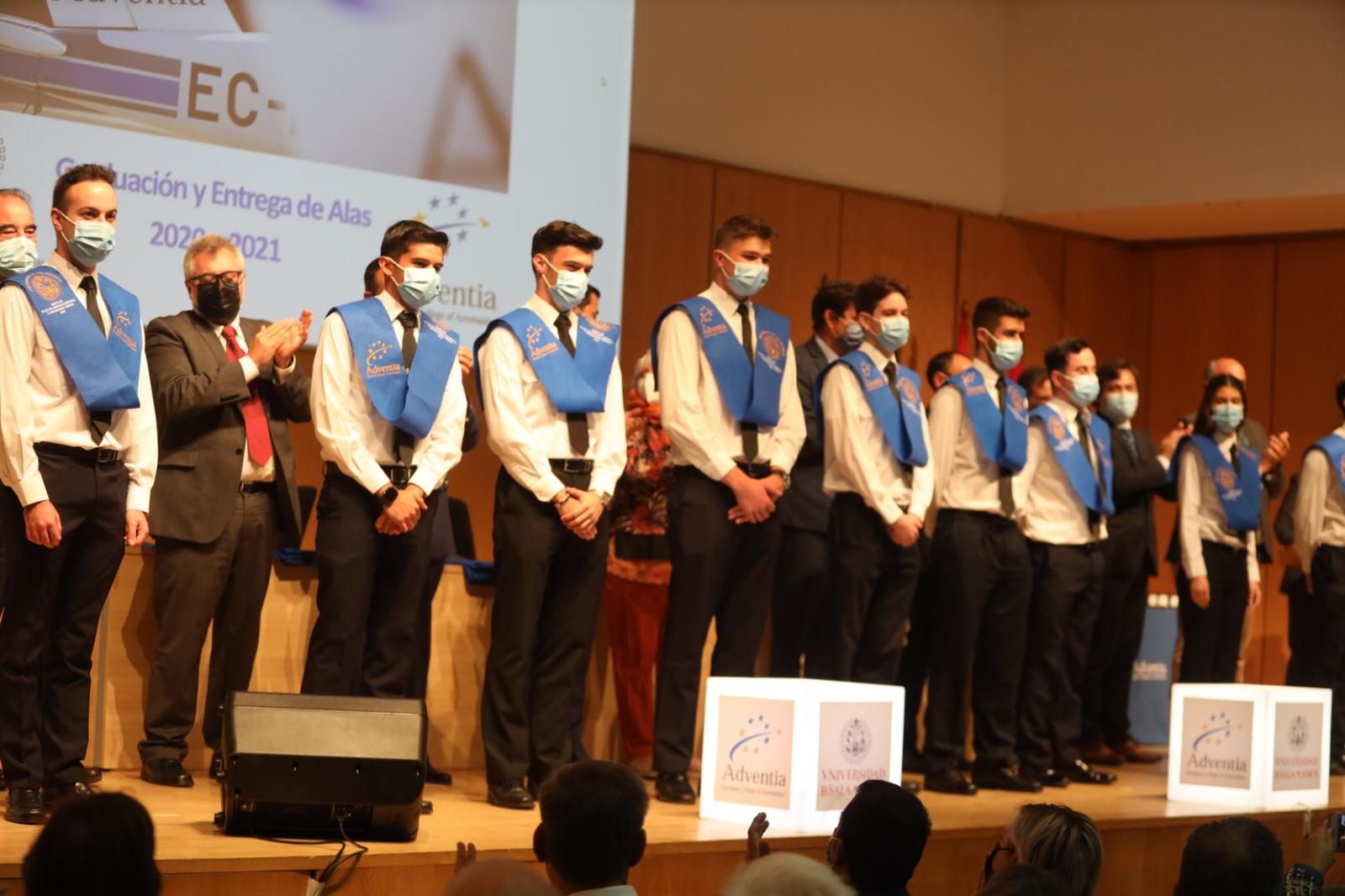 Los pilotos graduados por Adventia / FOTO SALAMANCA24HORAS.COM