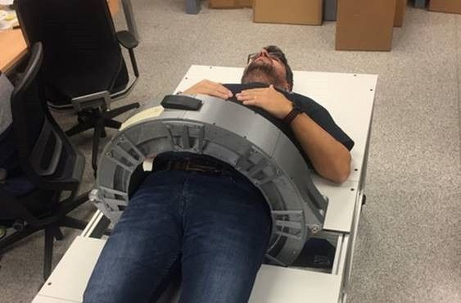 Simulación de uso del dispositivo ProsPET