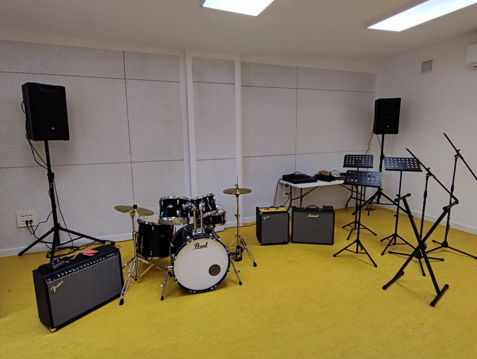 Imagen de una de las salas de ensayo en el Ruta de la Plata