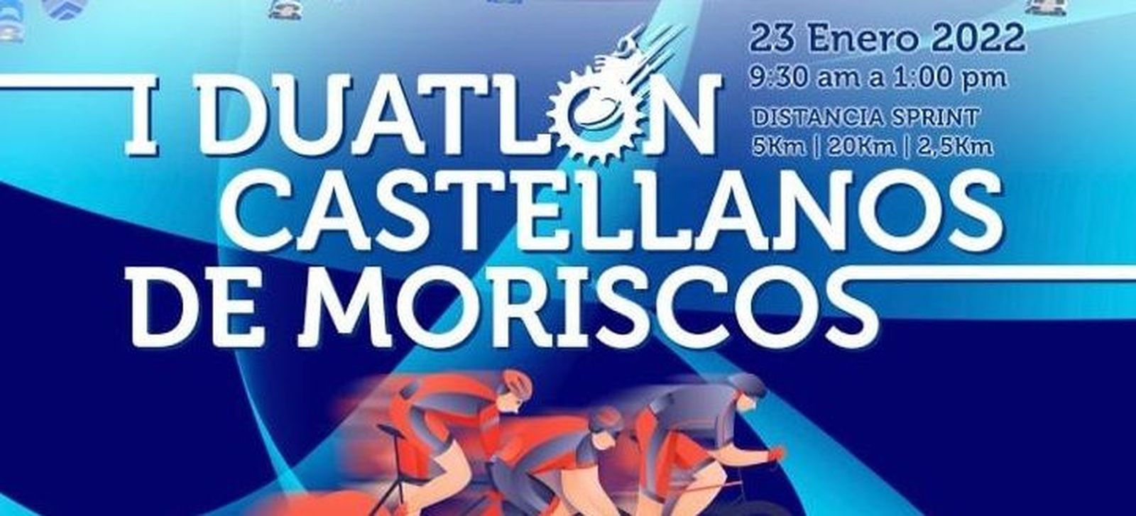 Cartel del primer Duatlón de Castellanos de Moriscos.