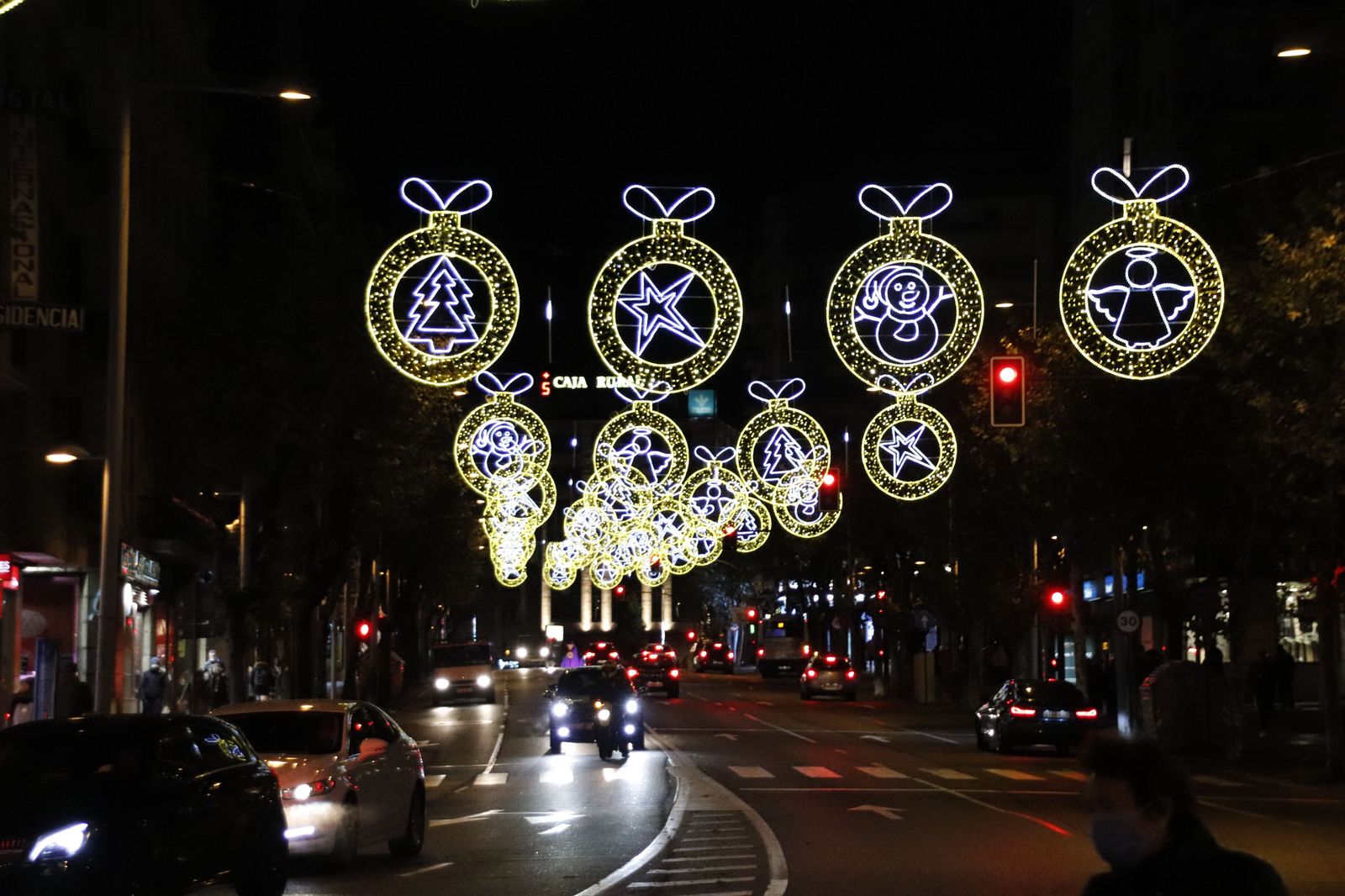 Luces de navidad en Salamanca. Foto: Andrea M.