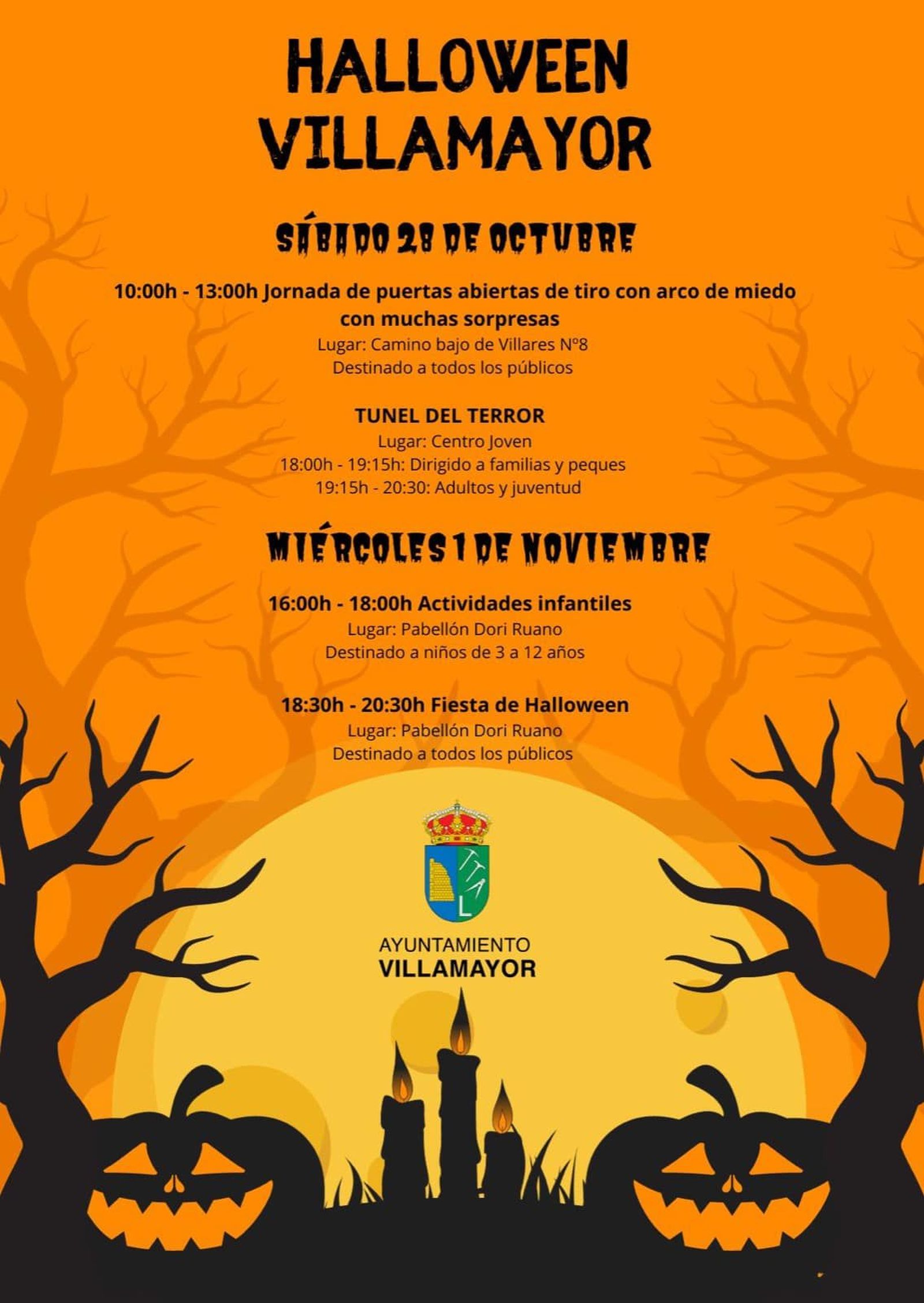 Cartel Halloween Villamayor