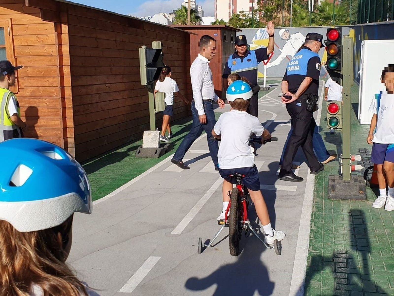 Educación vial en colegios. Foto EP