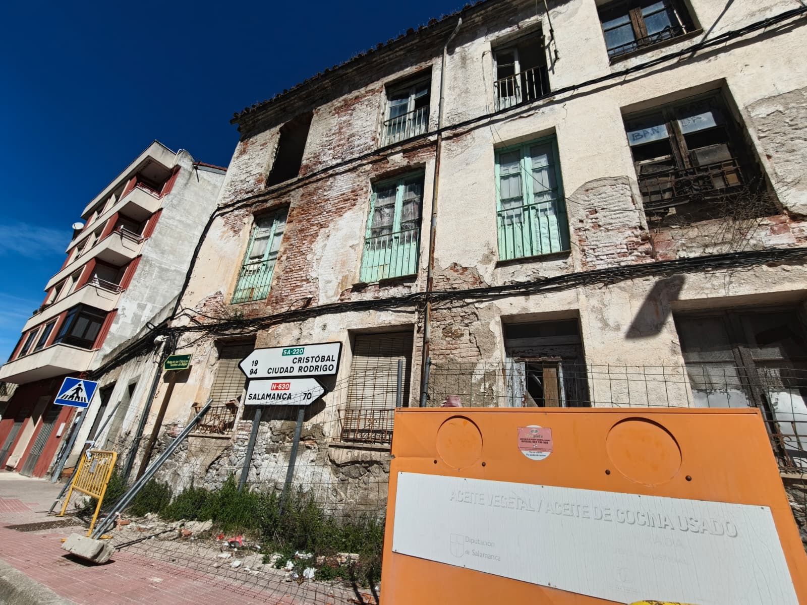 Incidente en la calle Recreo de Béjar