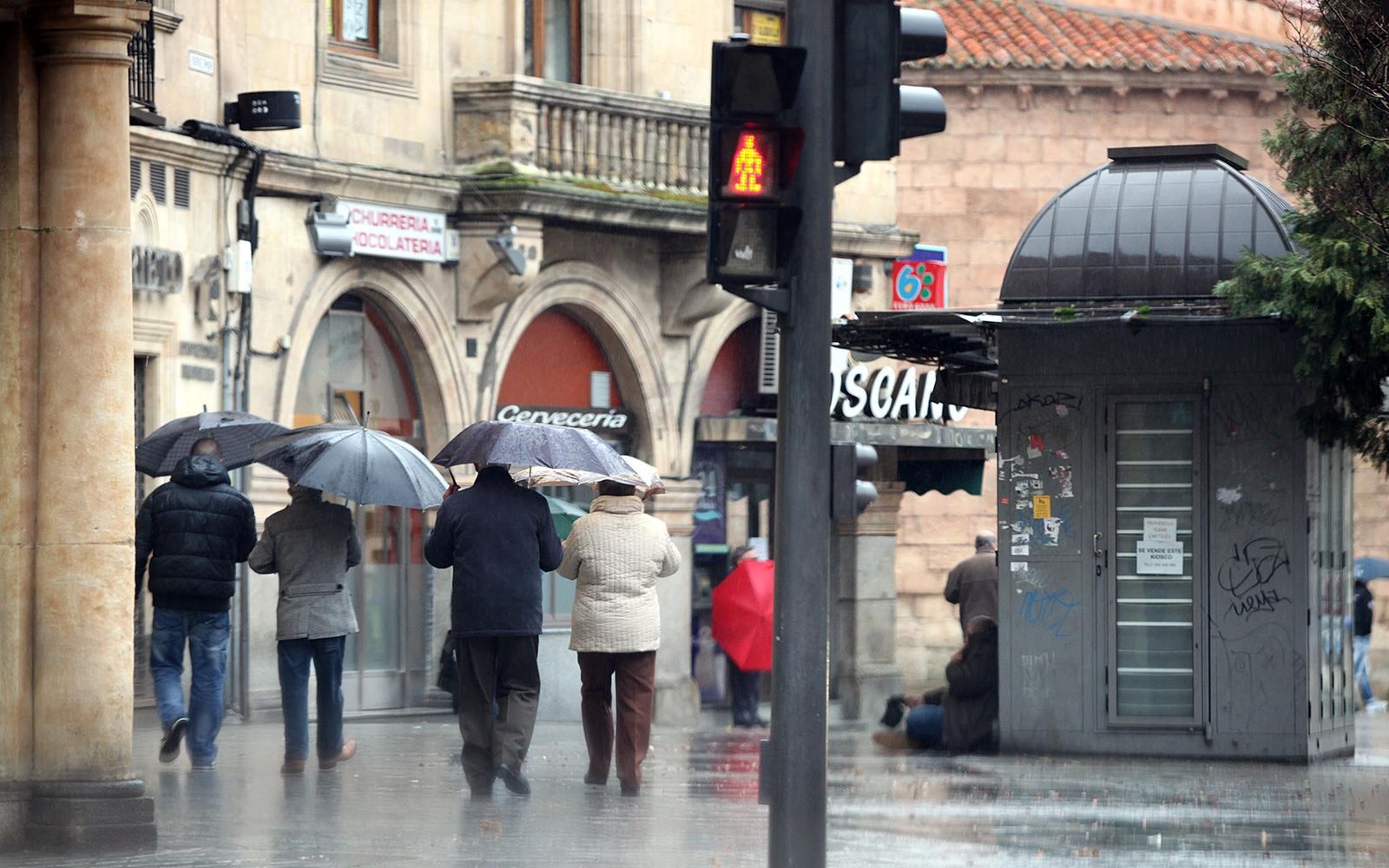 Imagen de archivo de lluvia en Salamanca | Salamanca 24 Horas